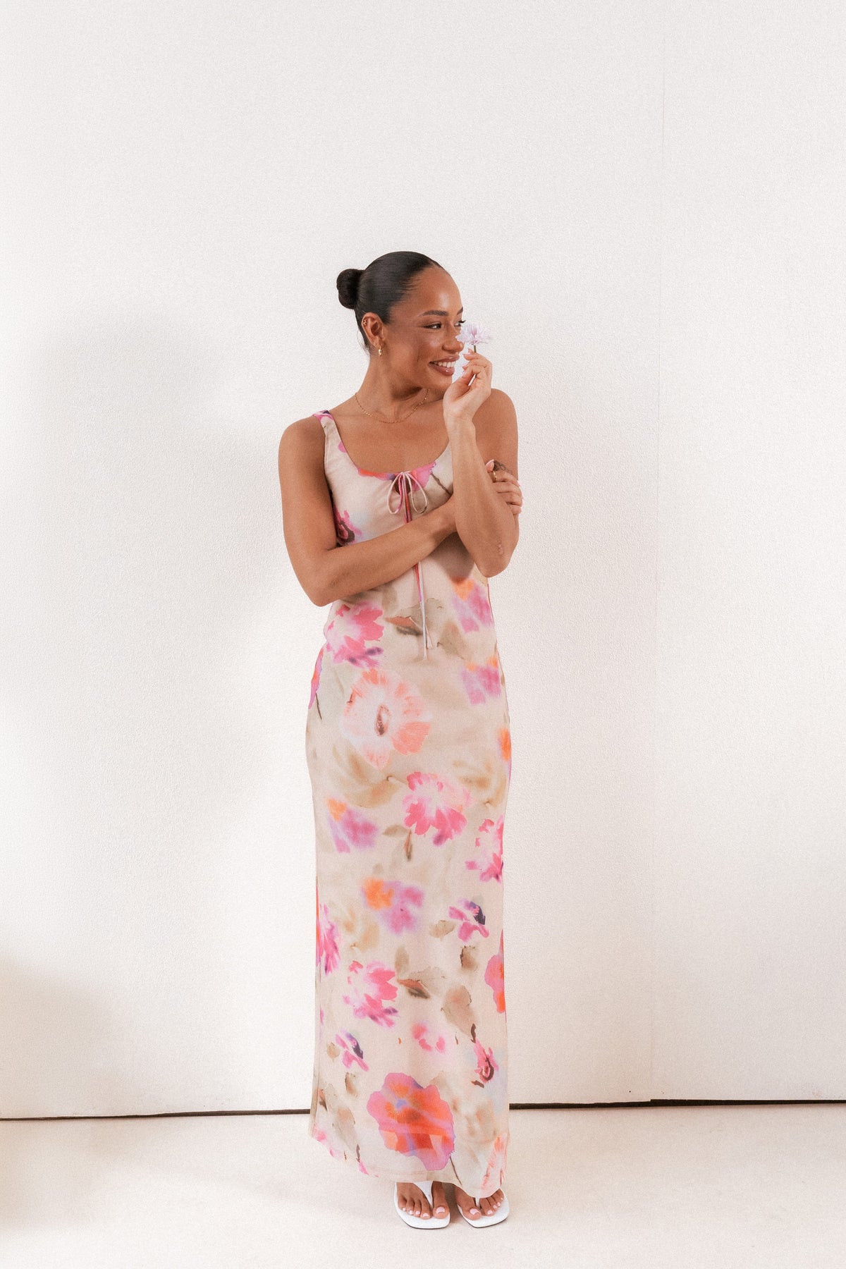 Avina Maxi Dress in Pink Floral – view 1 of 7