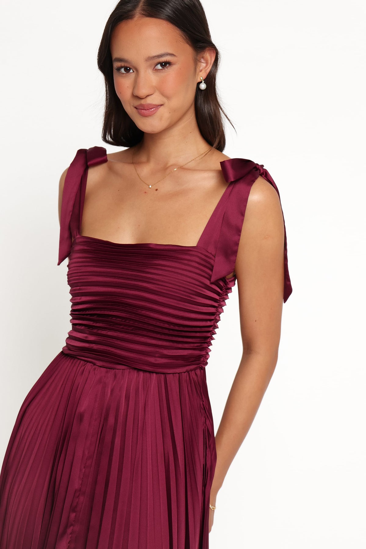 Beaumont Maxi Dress in Wine – view 3 of 7
