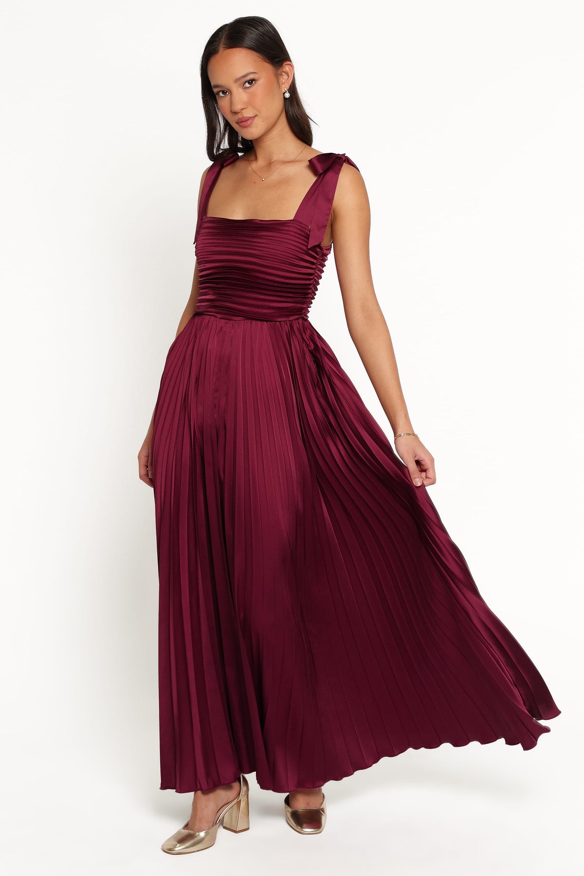 Beaumont Maxi Dress in Wine – view 2 of 7