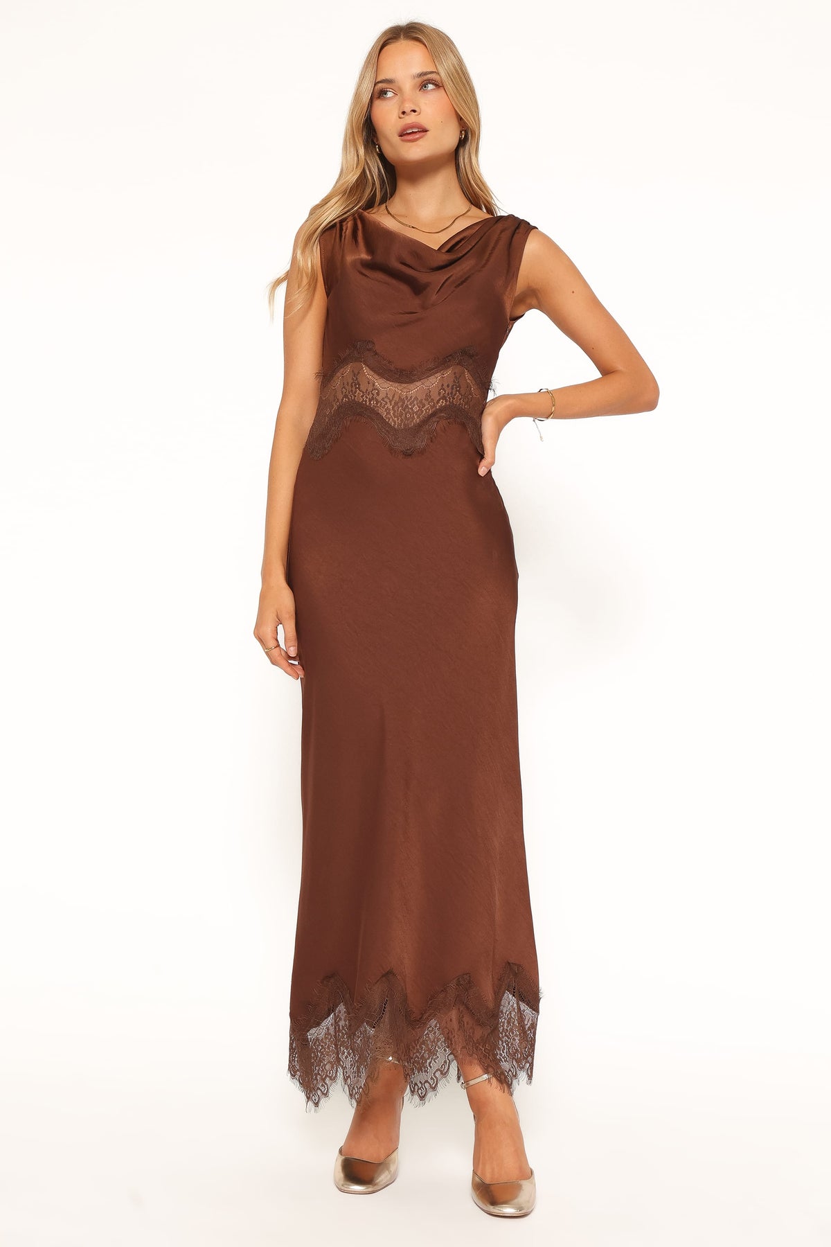 Belmont Midi Dress in Brown – view 1 of 6