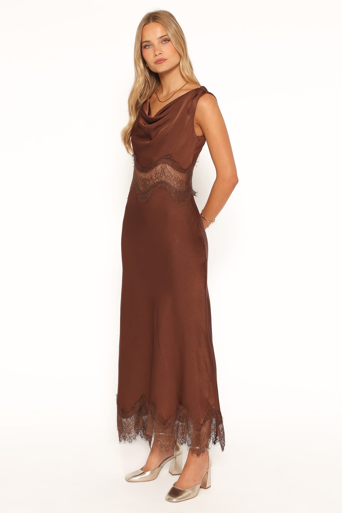 Belmont Midi Dress in Brown – view 3 of 6