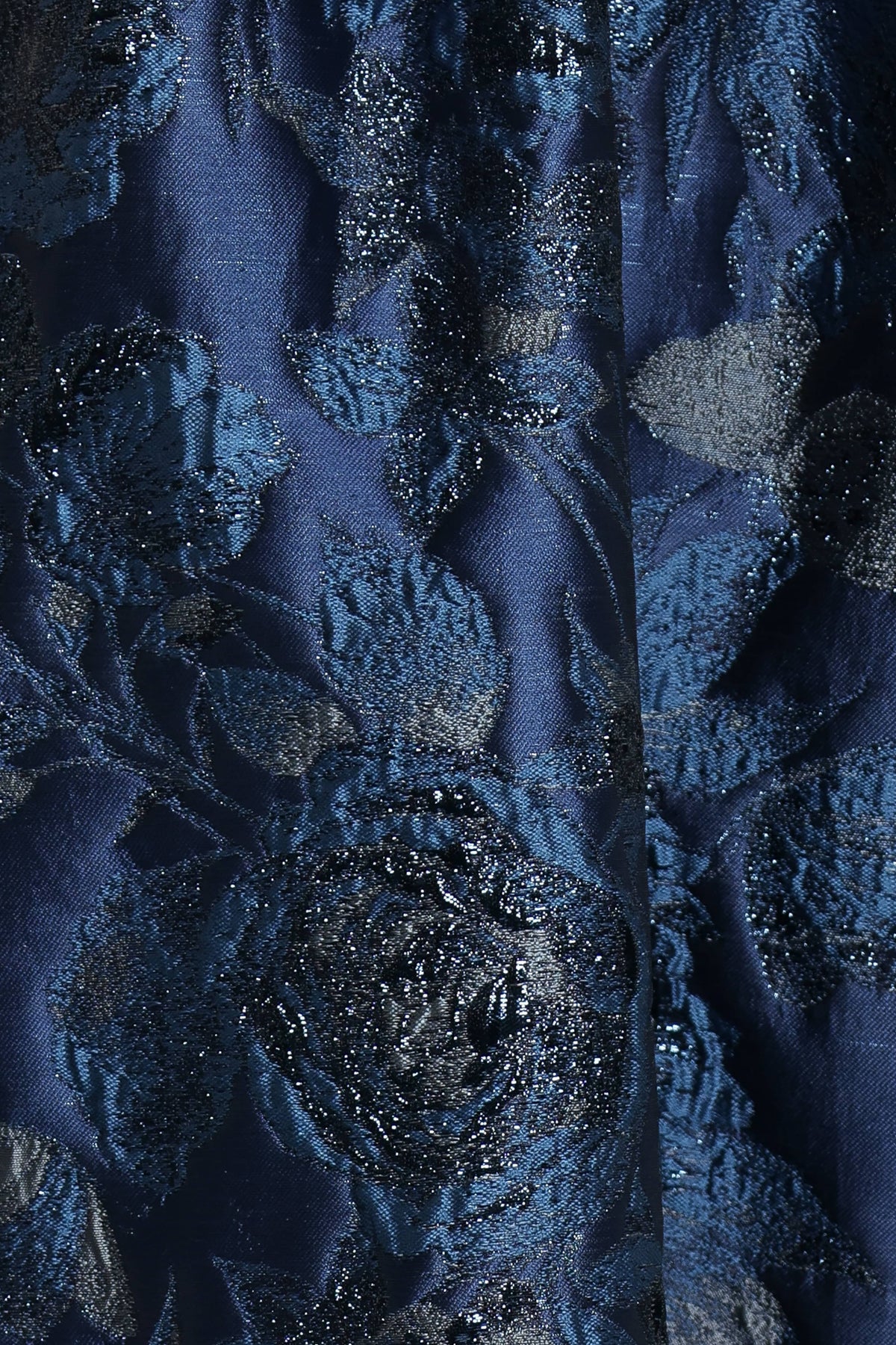 Betina Bow Front Maxi Dress in Blue Brocade – view 6 of 7