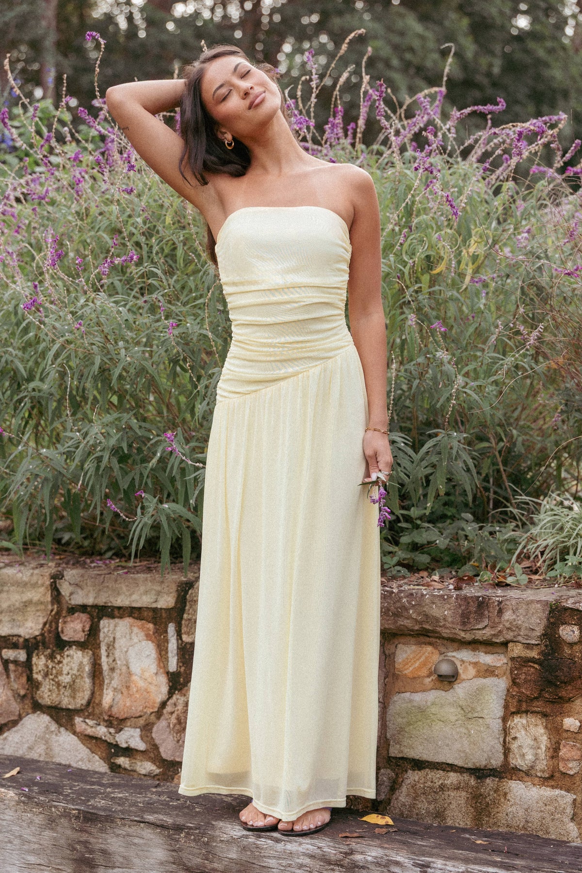 Calypso Maxi Dress in Butter Yellow – view 1 of 8
