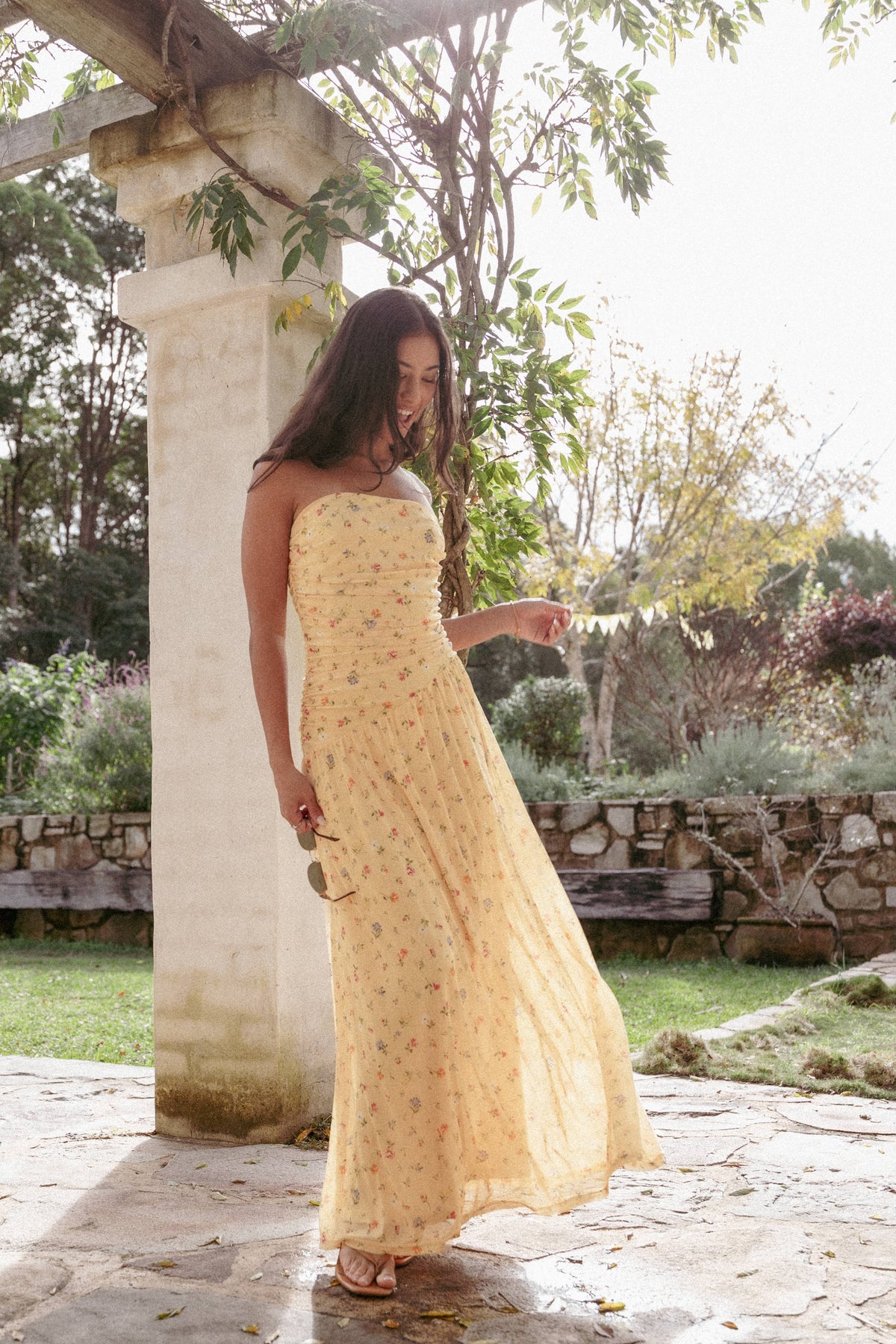 Calypso Maxi Dress in Yellow Meadow – view 1 of 8