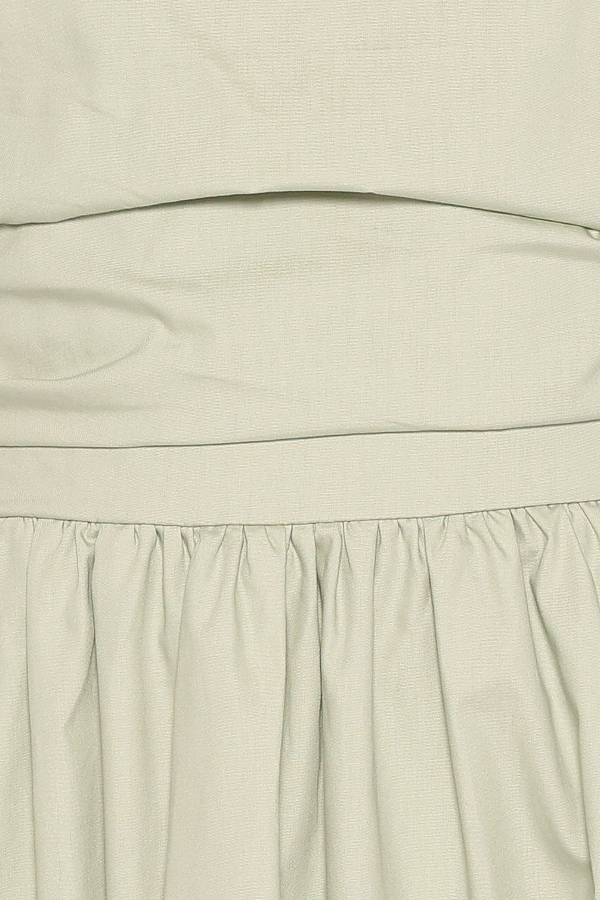 Clo Puff Sleeve Midi Dress in Sage Green – view 7 of 8