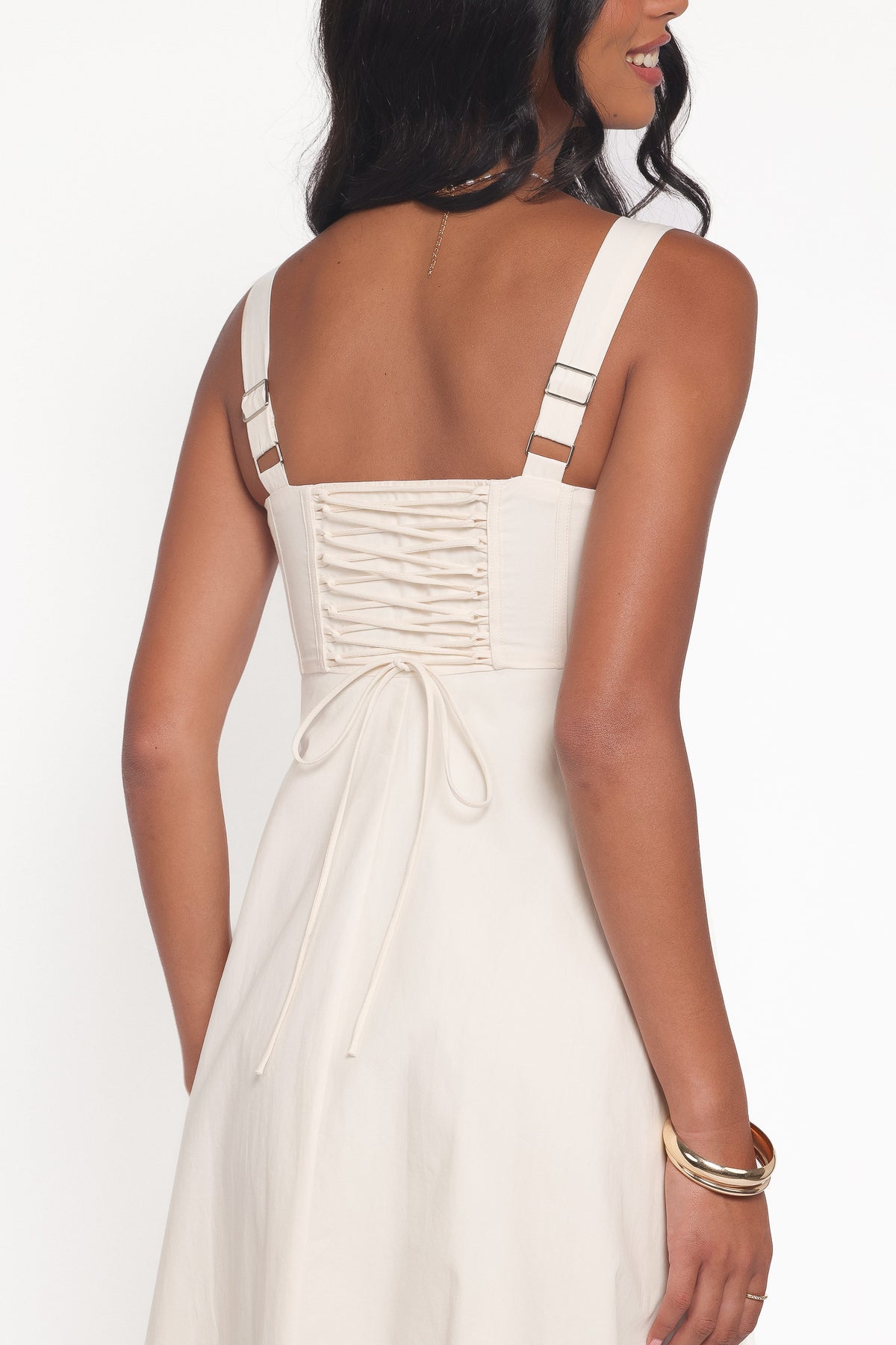 Cosima Midi Dress in Cream – view 3 of 7