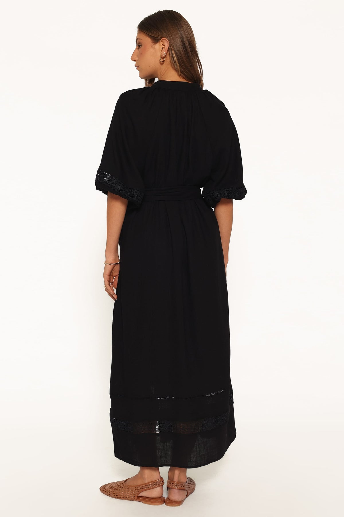 Decosta Long Sleeve Maxi Dress in Black – view 4 of 5