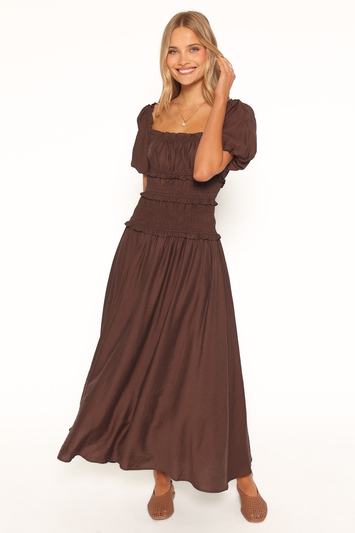 Doralee Maxi Dress in Brown – view 3 of 6