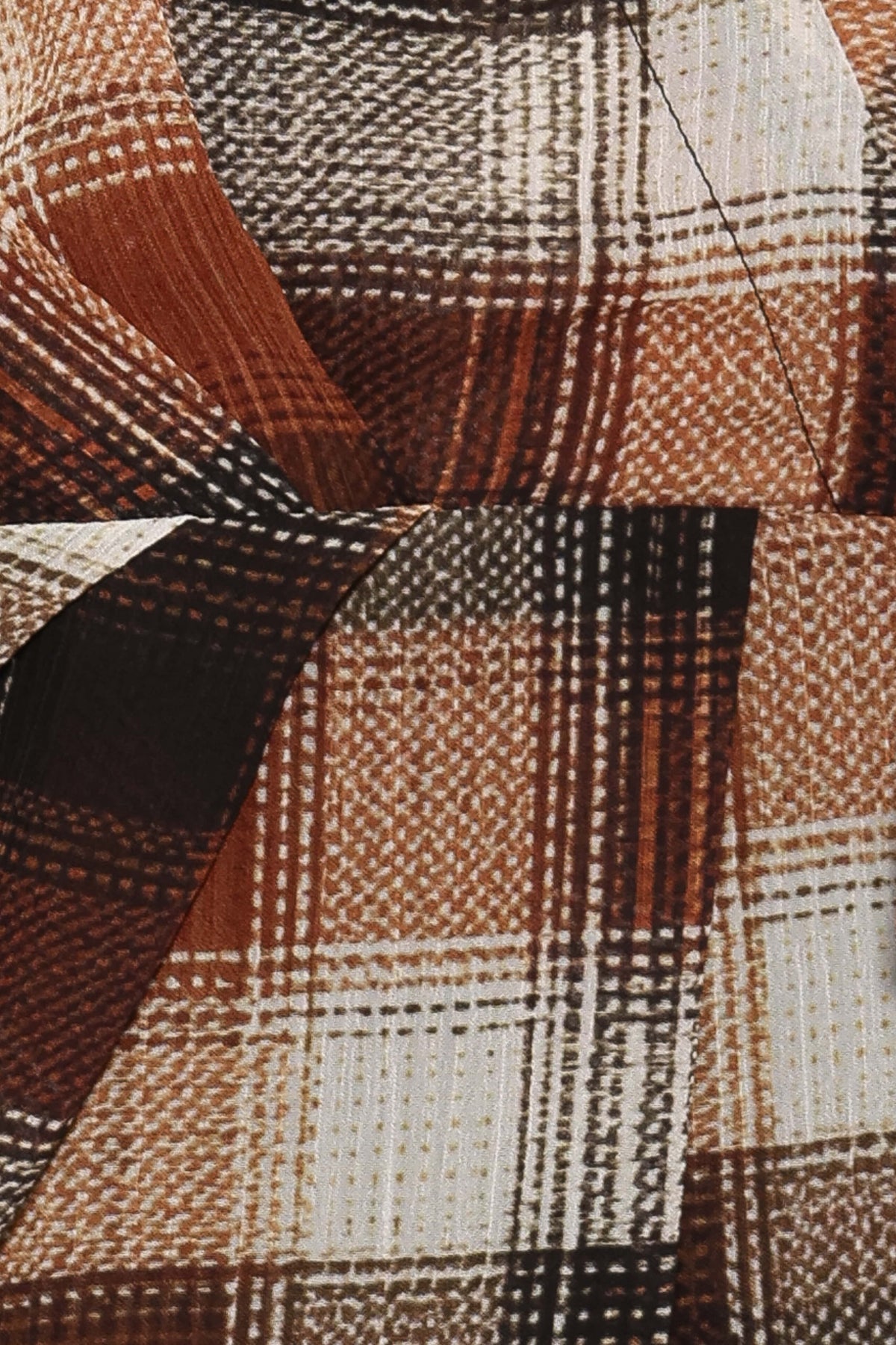 Eadie Long Sleeve Mini Dress in Plaid – view 5 of 5
