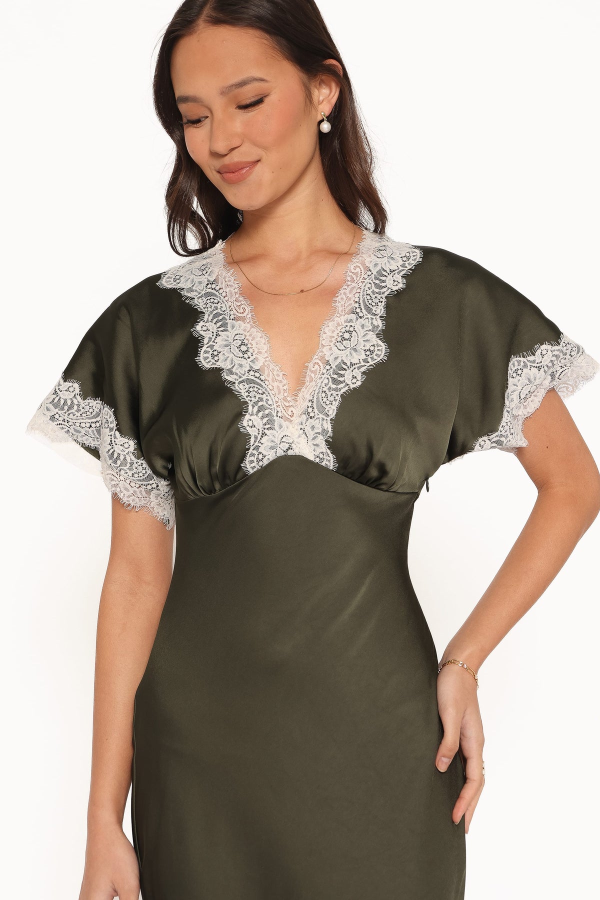 Elston Maxi Dress in Olive – view 3 of 8