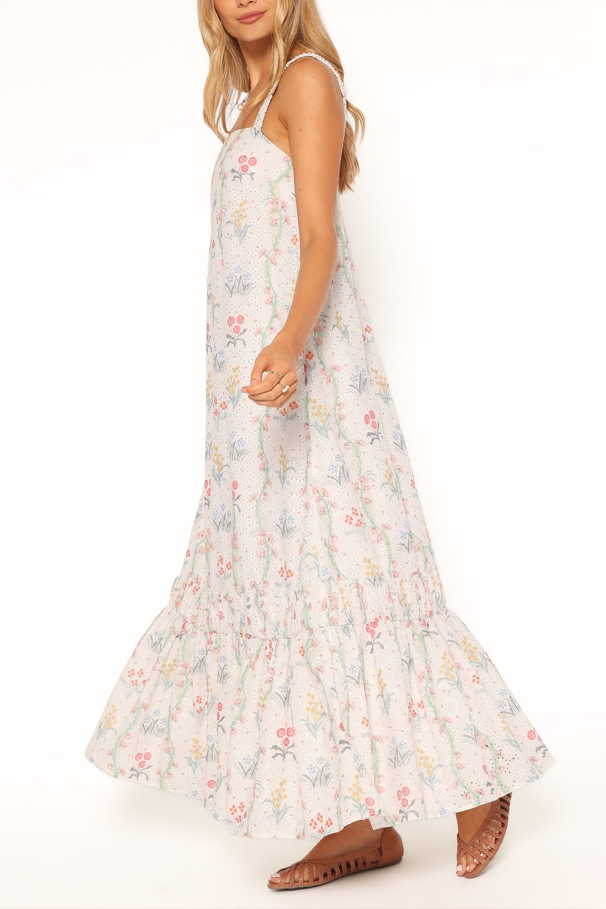 Evaline Maxi Dress in White Floral – view 1 of 6