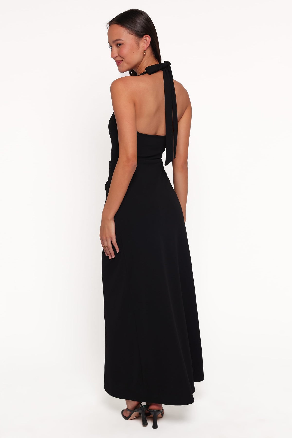 Femina Halterneck Maxi Dress in Black – view 4 of 5