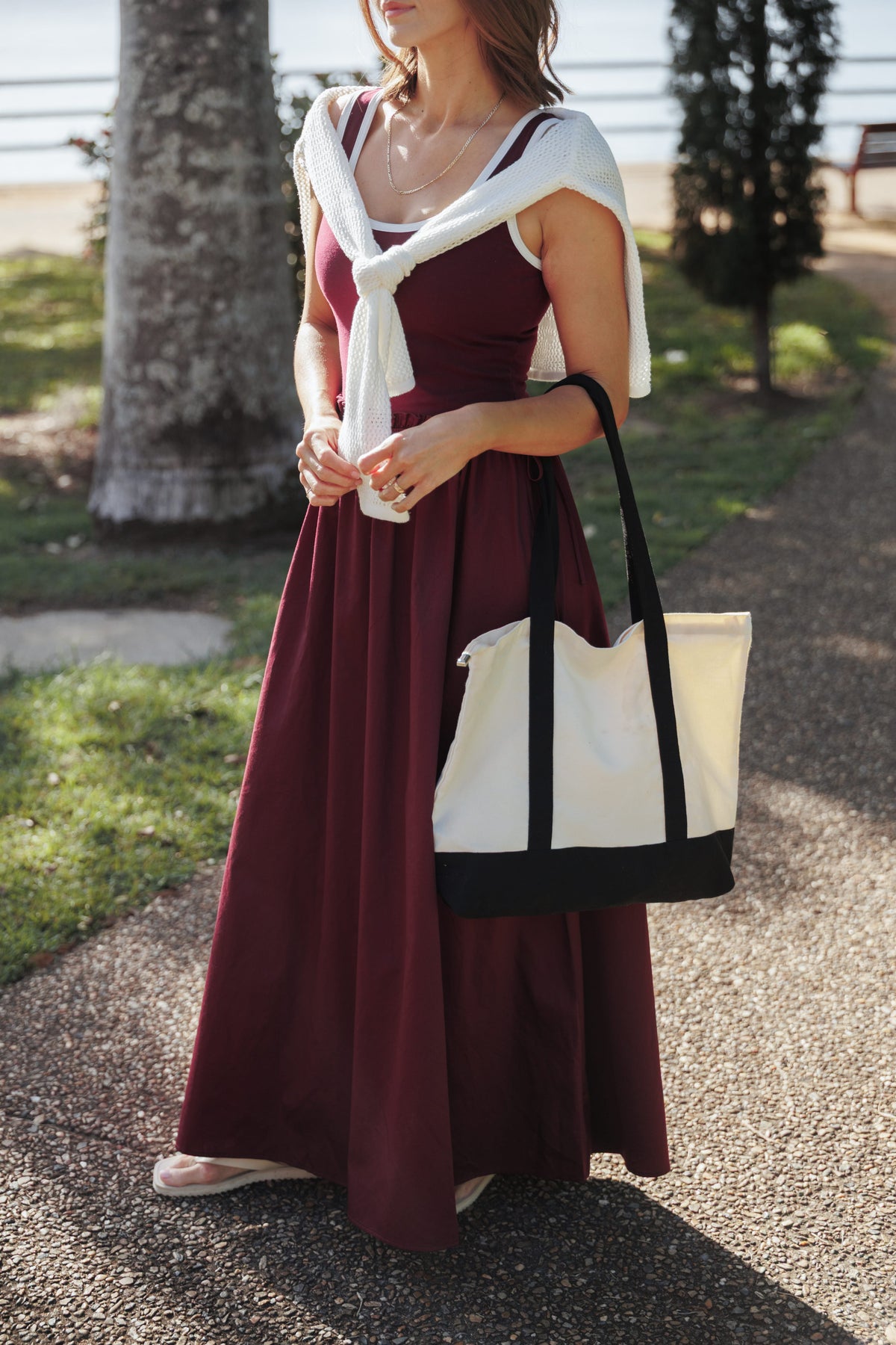 Finesse Maxi Dress in Burgundy – view 9 of 9