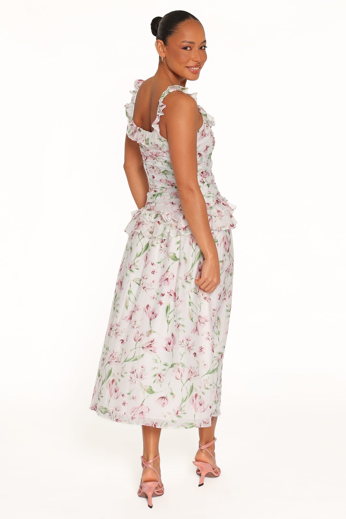 Garcia Midi Dress in White Floral – view 6 of 8