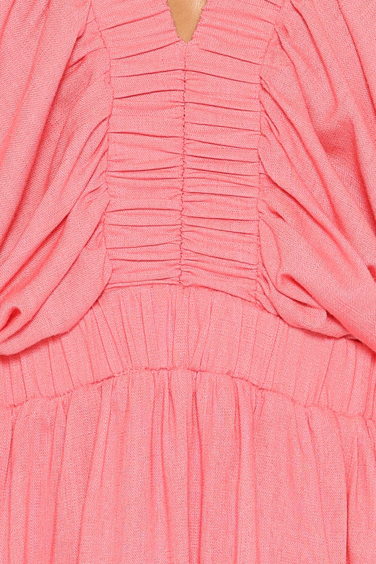 Gianna Puff Sleeve Maxi Dress in Pink – view 6 of 7