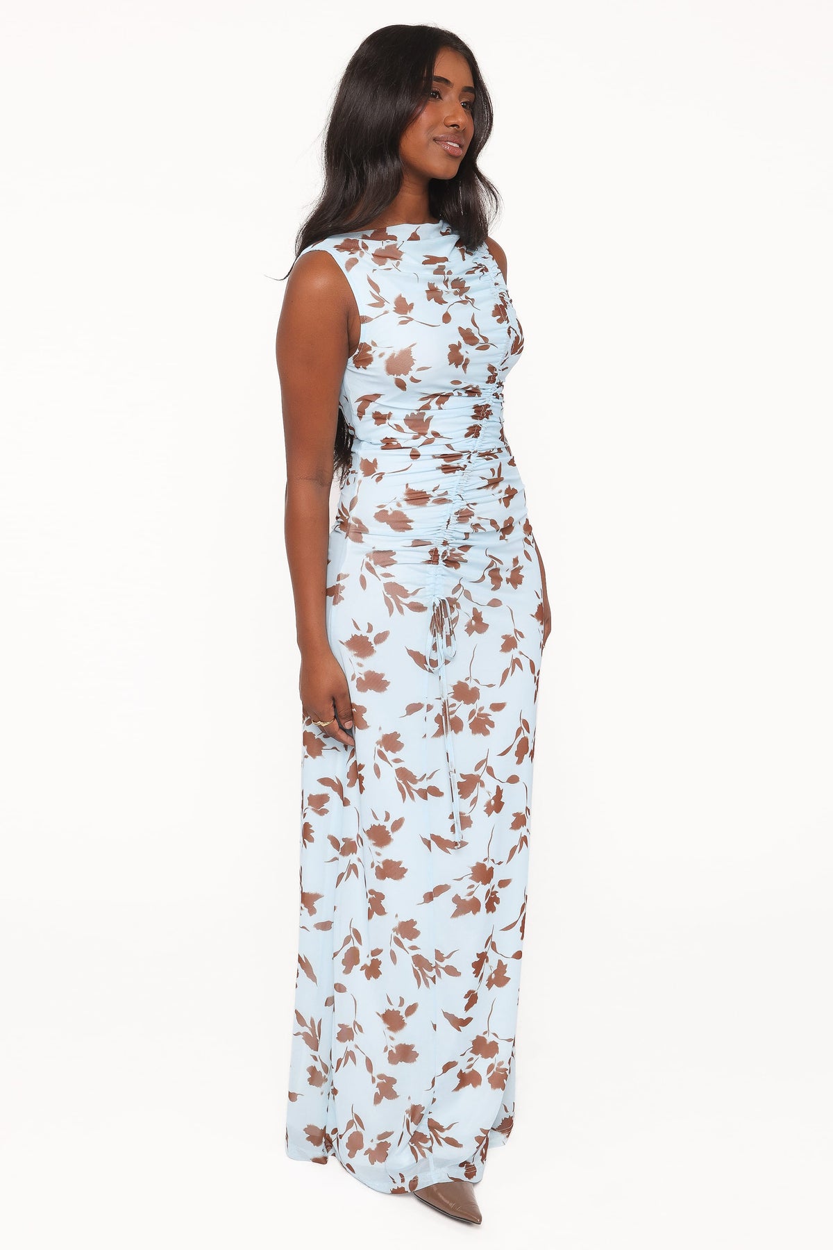 Gracelyn Maxi Dress in Blue Floral – view 3 of 6