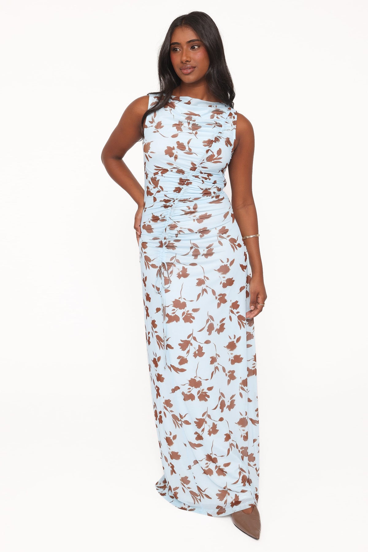 Gracelyn Maxi Dress in Blue Floral – view 1 of 6