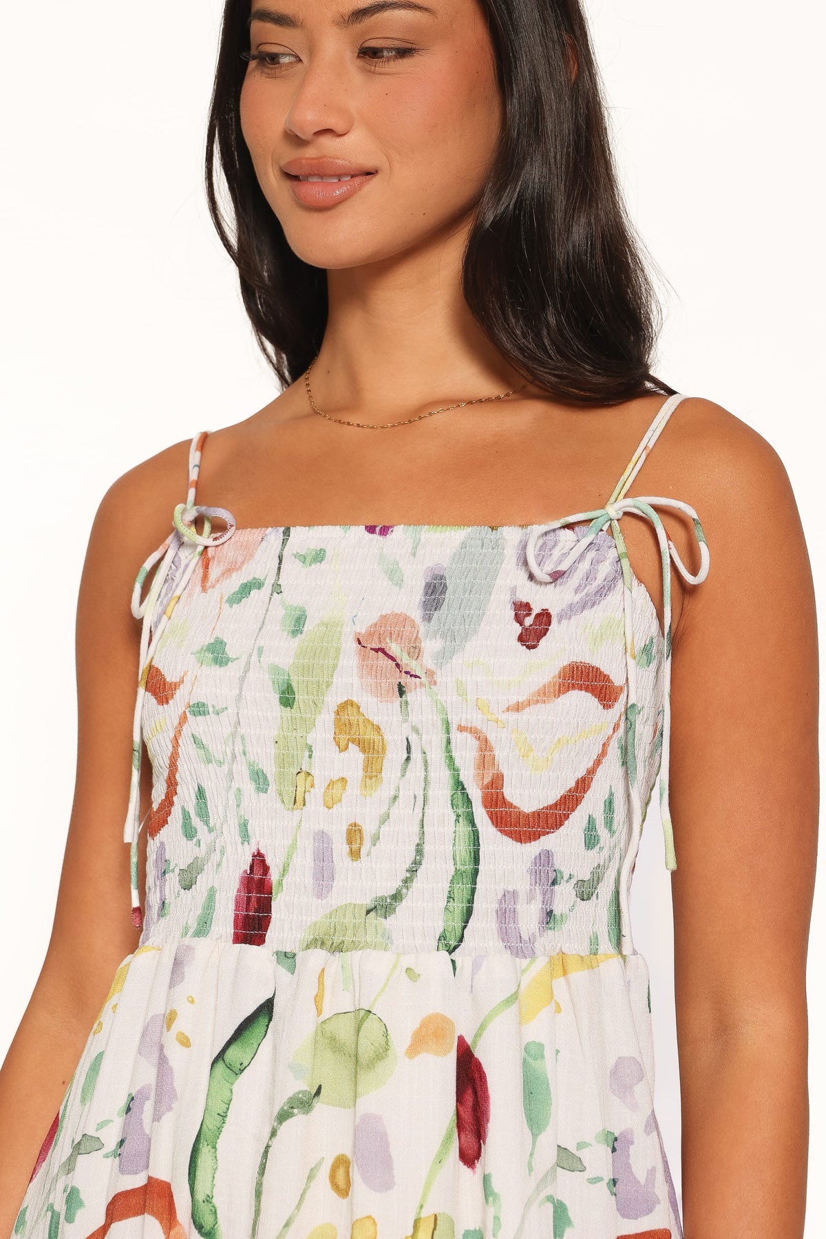Gresha Mini Dress in Pink Watercolor – view 5 of 6