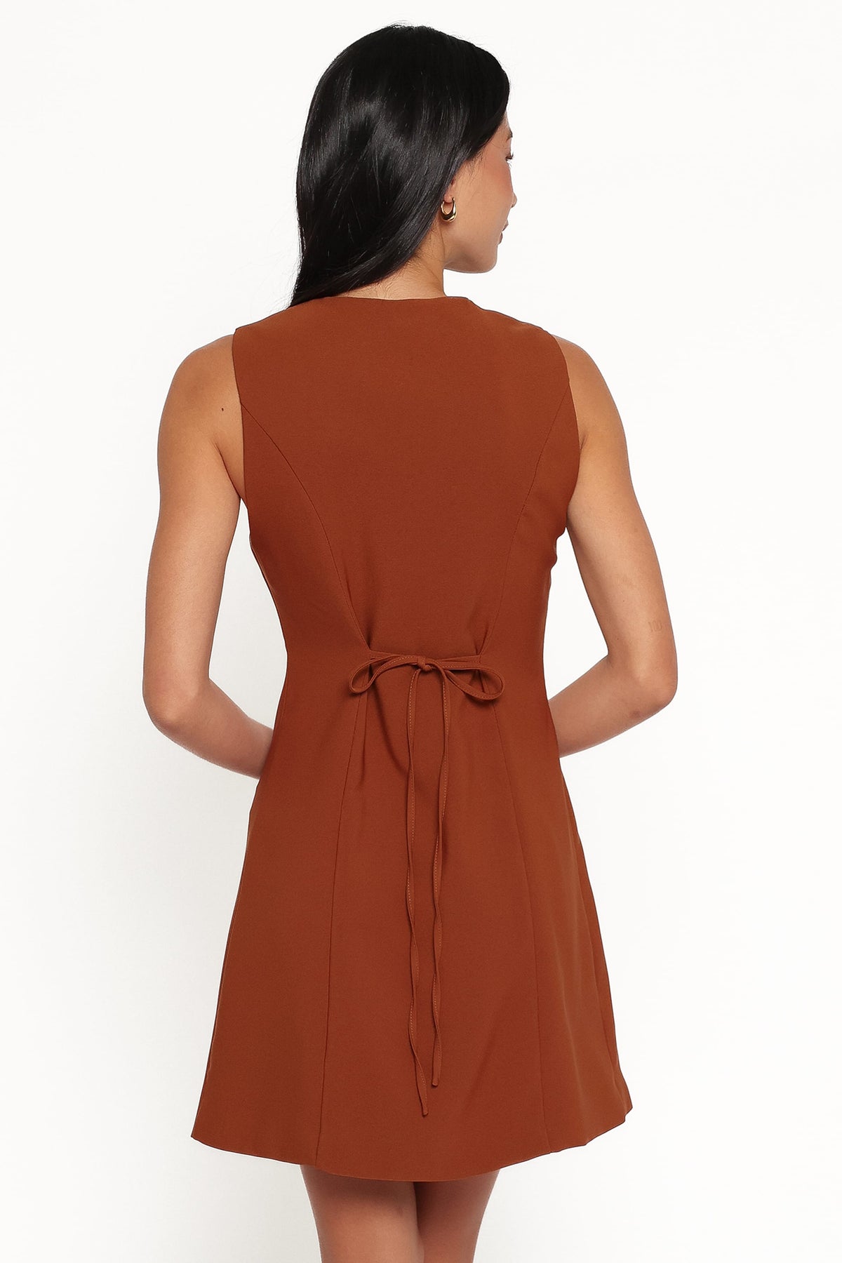Hanson Mini Dress in Chocolate Brown – view 4 of 7