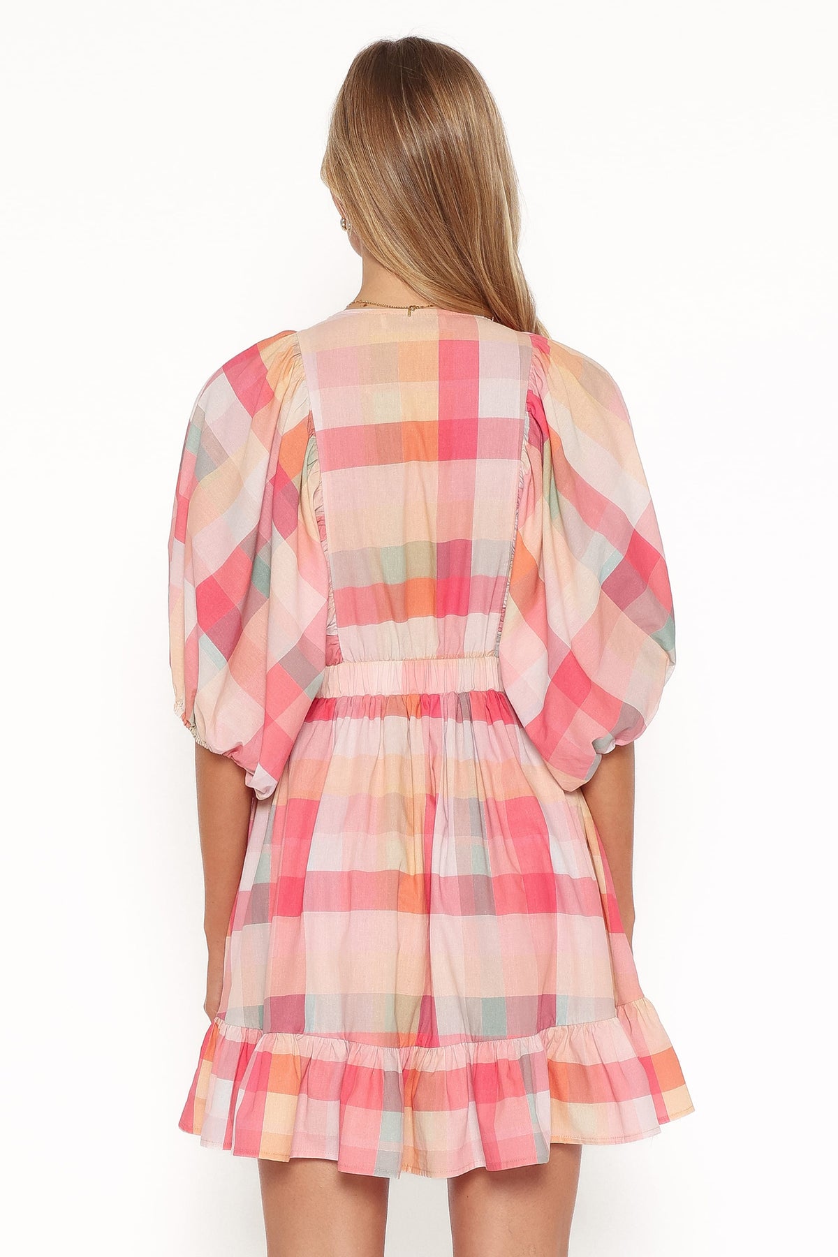 Itsy Mini Dress in Pink Picnic Plaid – view 5 of 8