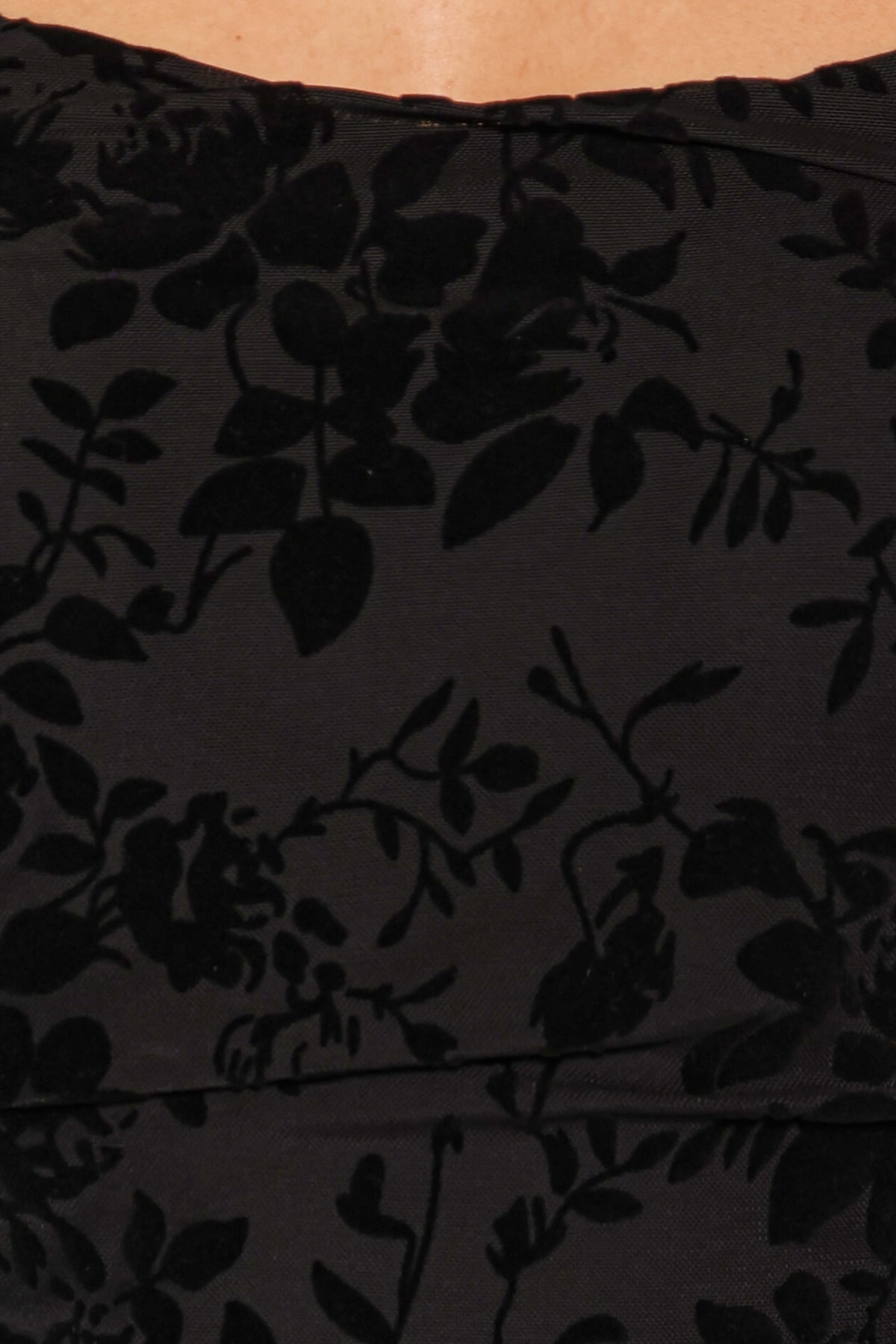 Izzie Midi Dress in Black Velvet Floral – view 7 of 7
