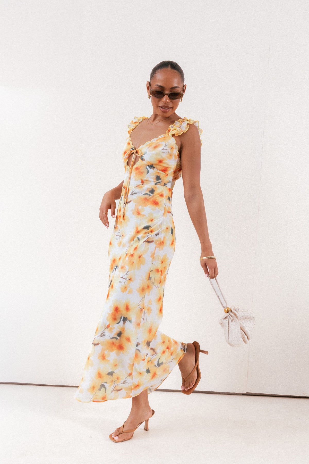 Jean Maxi Dress in Yellow Floral – view 1 of 7