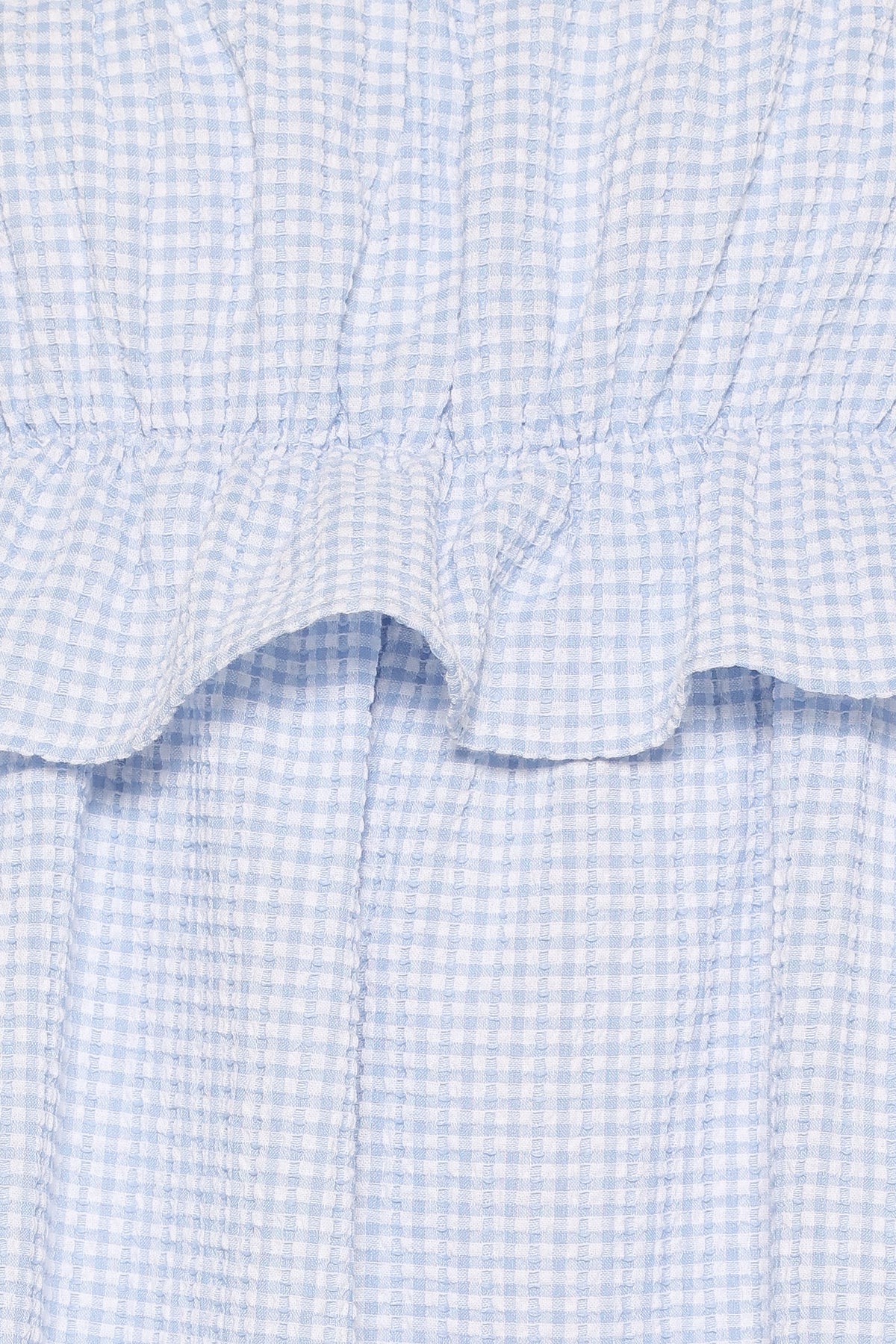 Keonia Mini Dress in Baby Blue Gingham – view 7 of 8