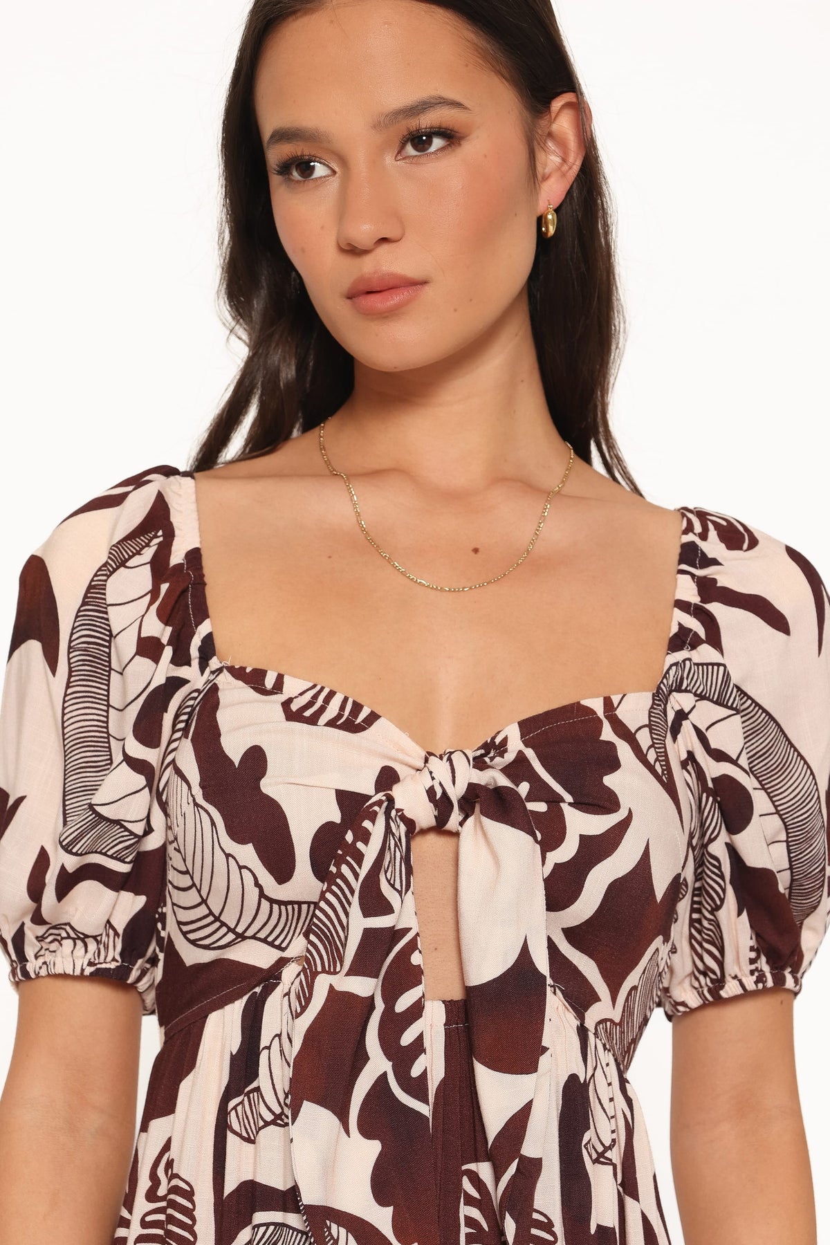 Kepner Maxi Dress in Brown Floral – view 2 of 5