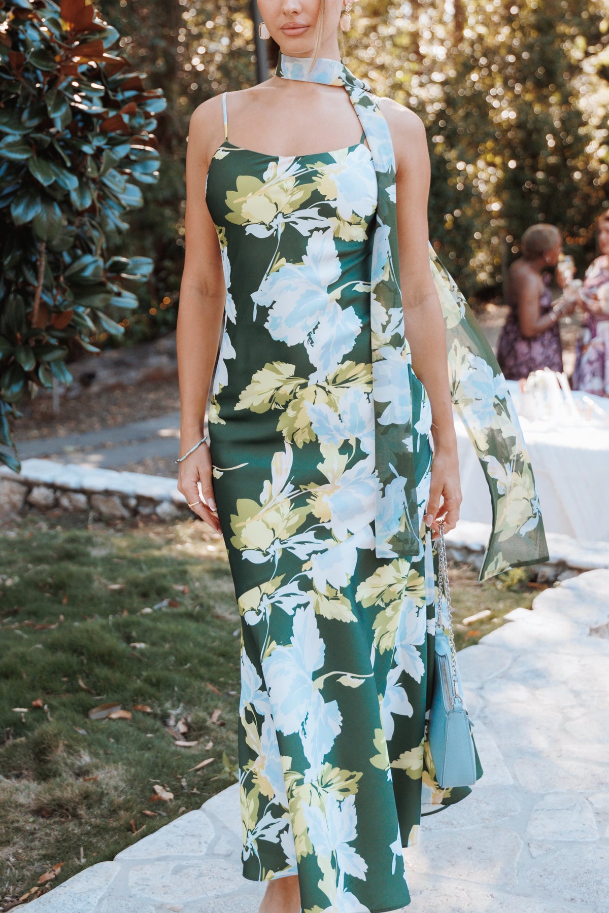 Kinara Maxi Dress in Olive Floral – view 7 of 7