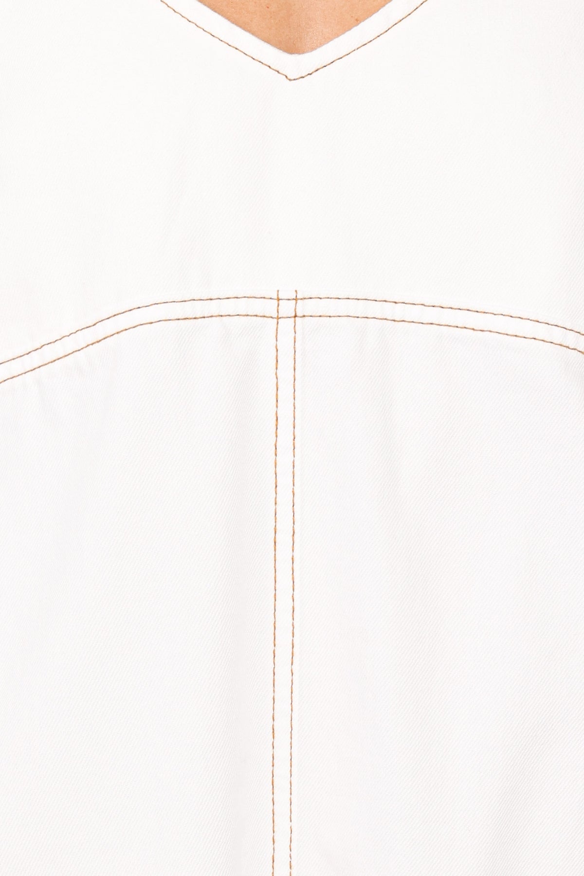 Kinley Mini Dress in White Denim – view 8 of 8