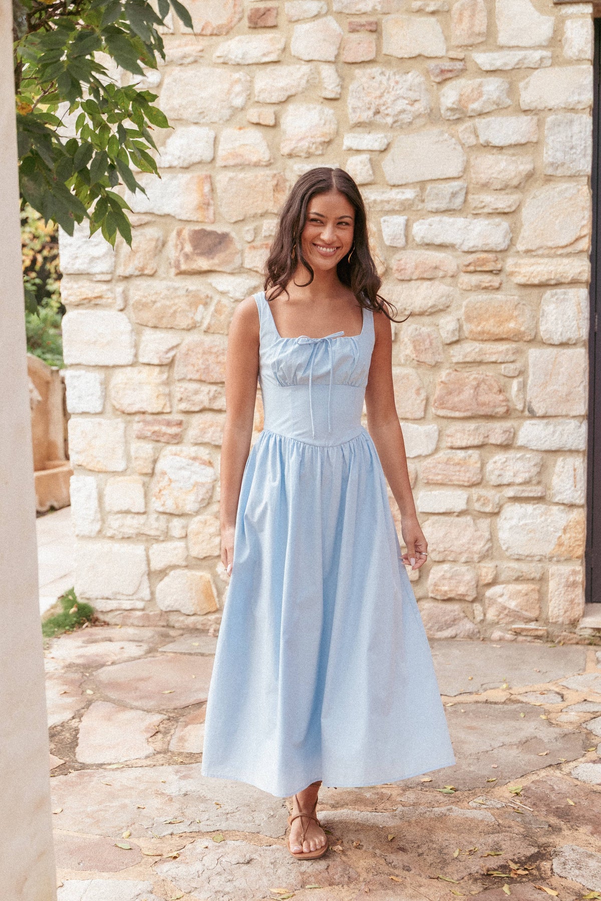 Kinslee Midi Dress in Blue – view 1 of 8