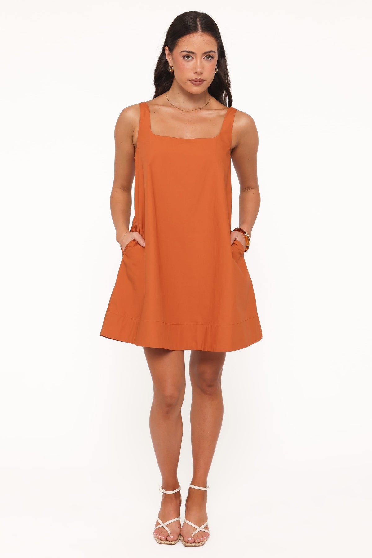 Kora Mini Dress in Burnt Orange – view 5 of 6