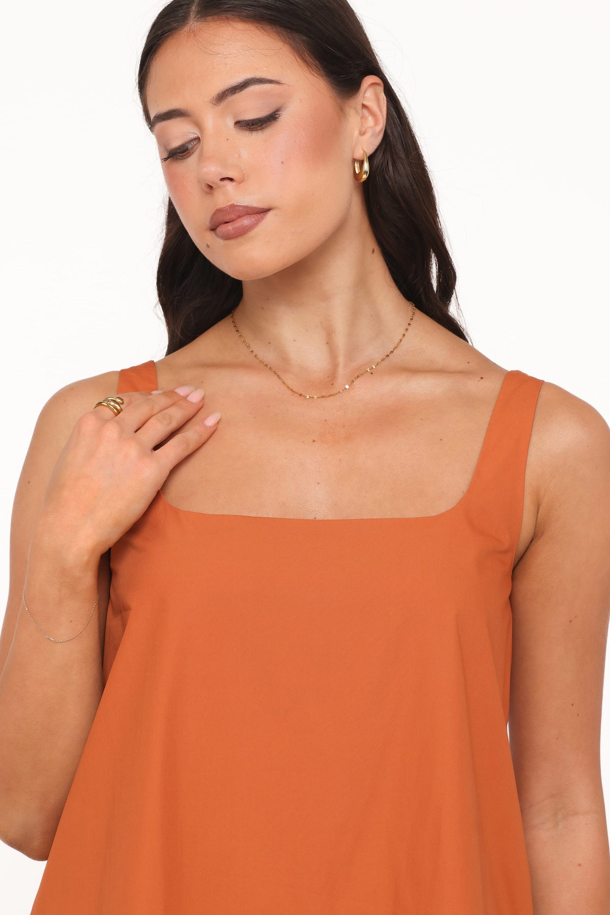 Kora Mini Dress in Burnt Orange – view 2 of 6