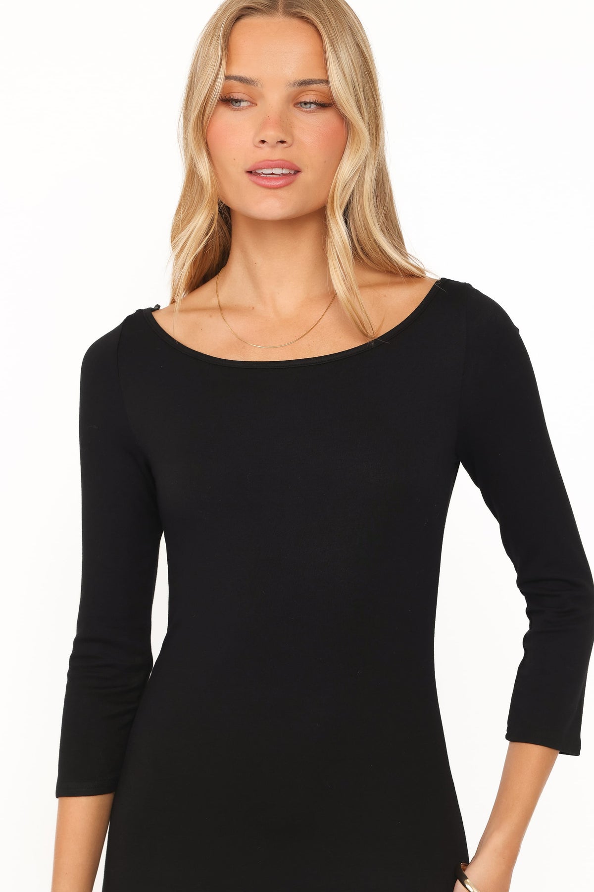 Ladonna Long Sleeve Maxi Dress in Black – view 6 of 7