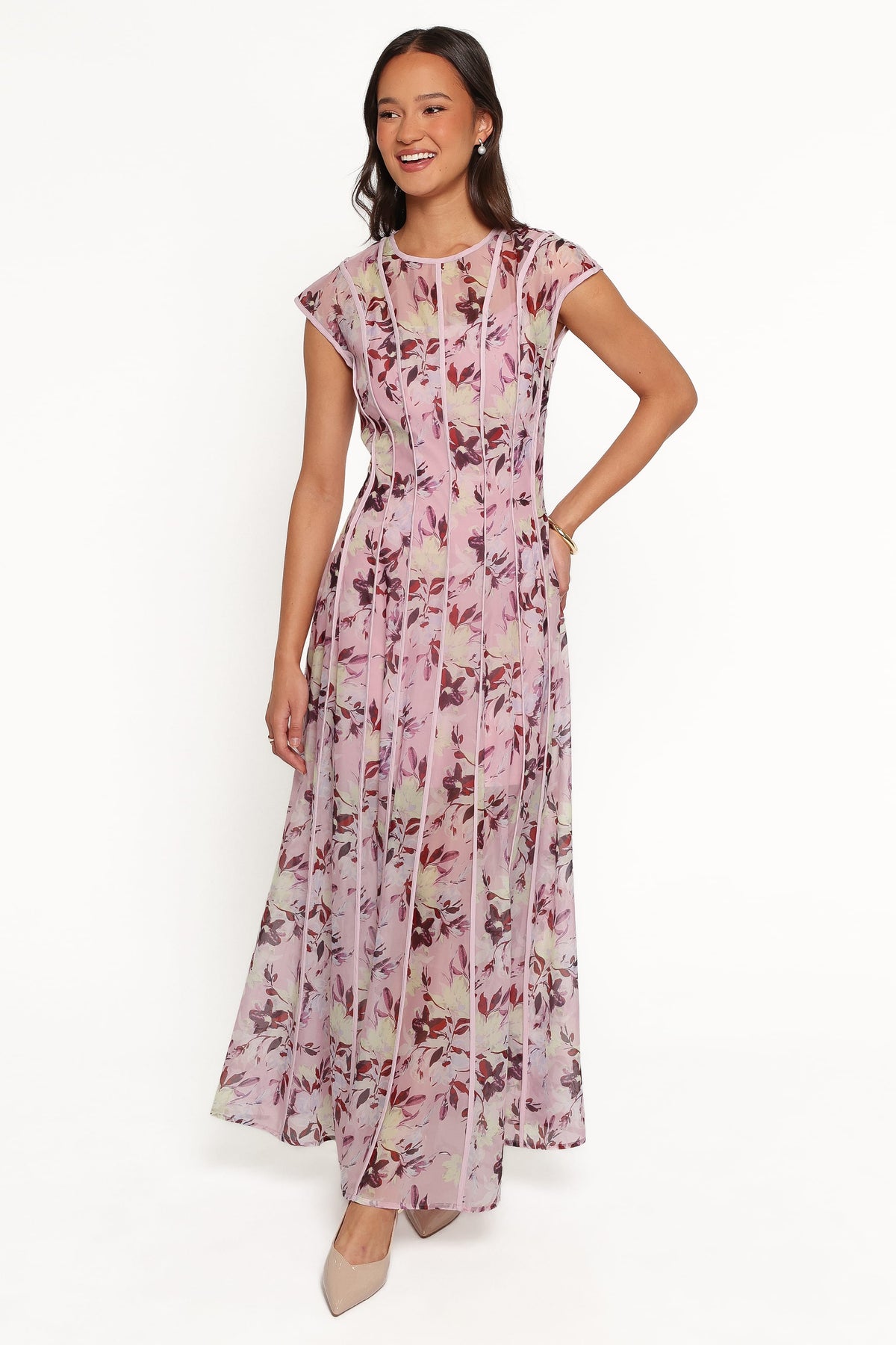Livio Maxi Dress in Lilac Floral – view 1 of 7