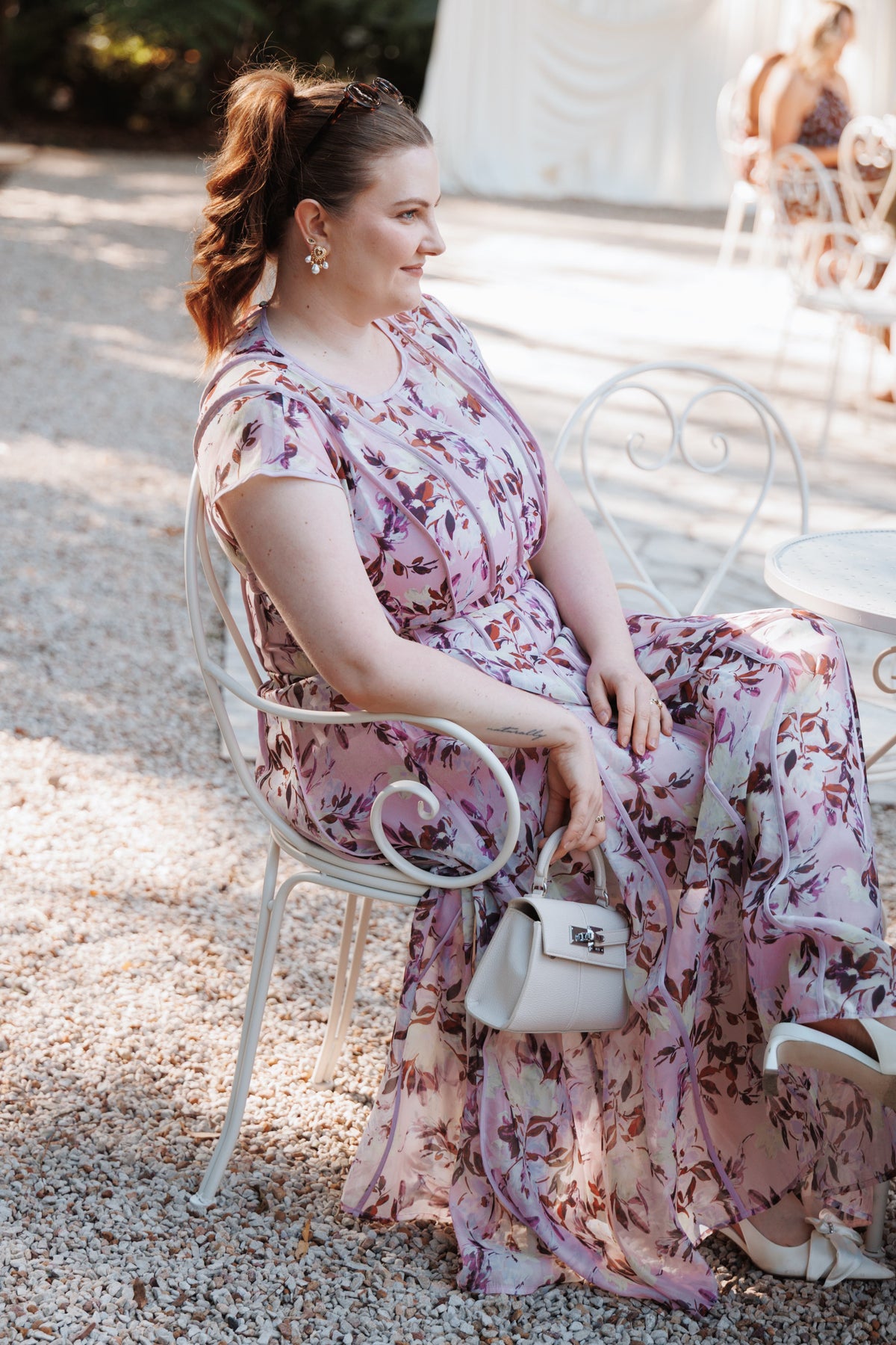 Livio Maxi Dress in Lilac Floral – view 7 of 7