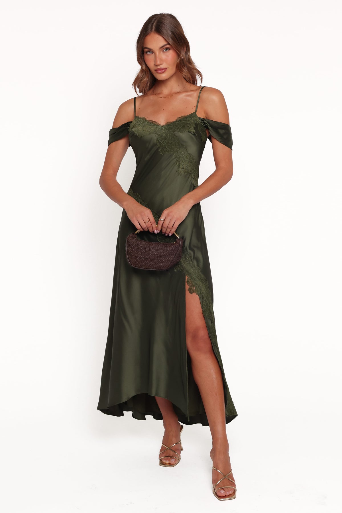 Millen Maxi Dress in Olive Green – view 1 of 6