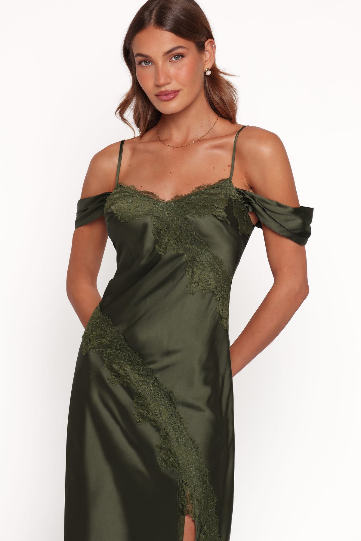 Millen Maxi Dress in Olive Green – view 2 of 6