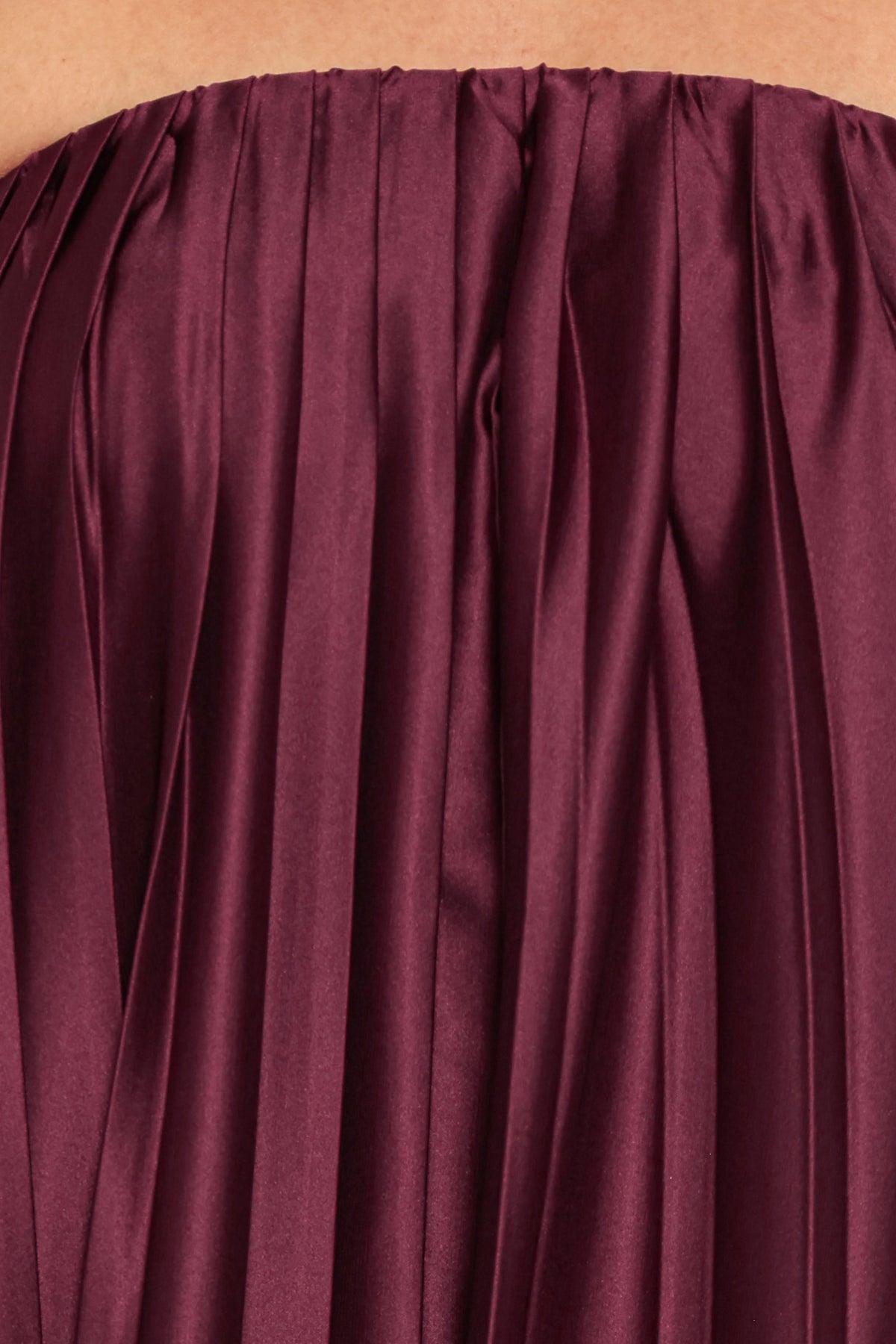Nalania Strapless Maxi Dress in Sangria Red – view 6 of 7