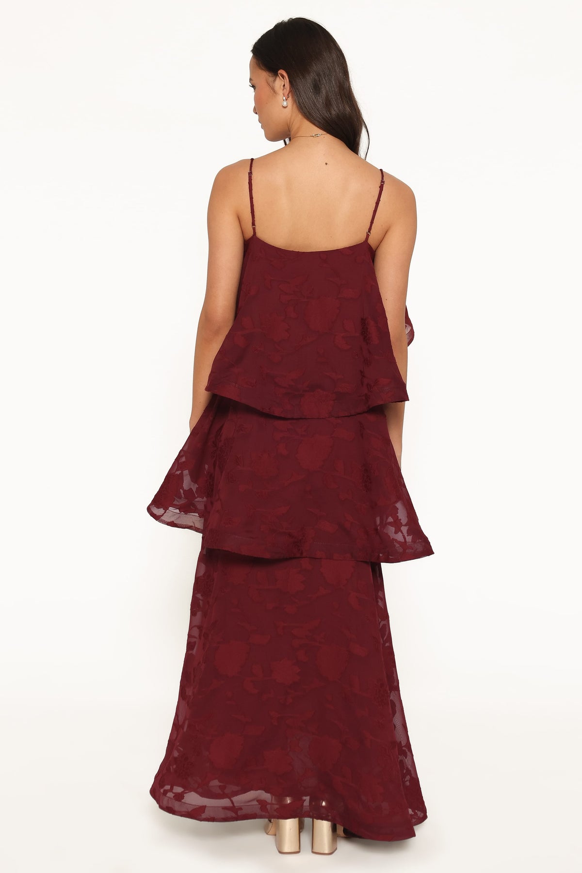 Nerissa Maxi Dress in Burgundy – view 5 of 7