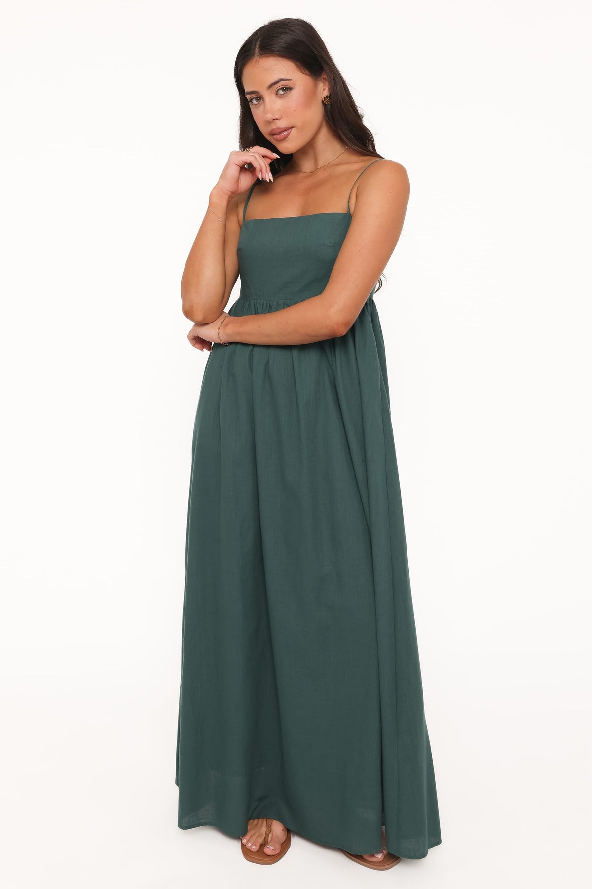 Odessa Maxi Dress in Forest Green – view 2 of 7