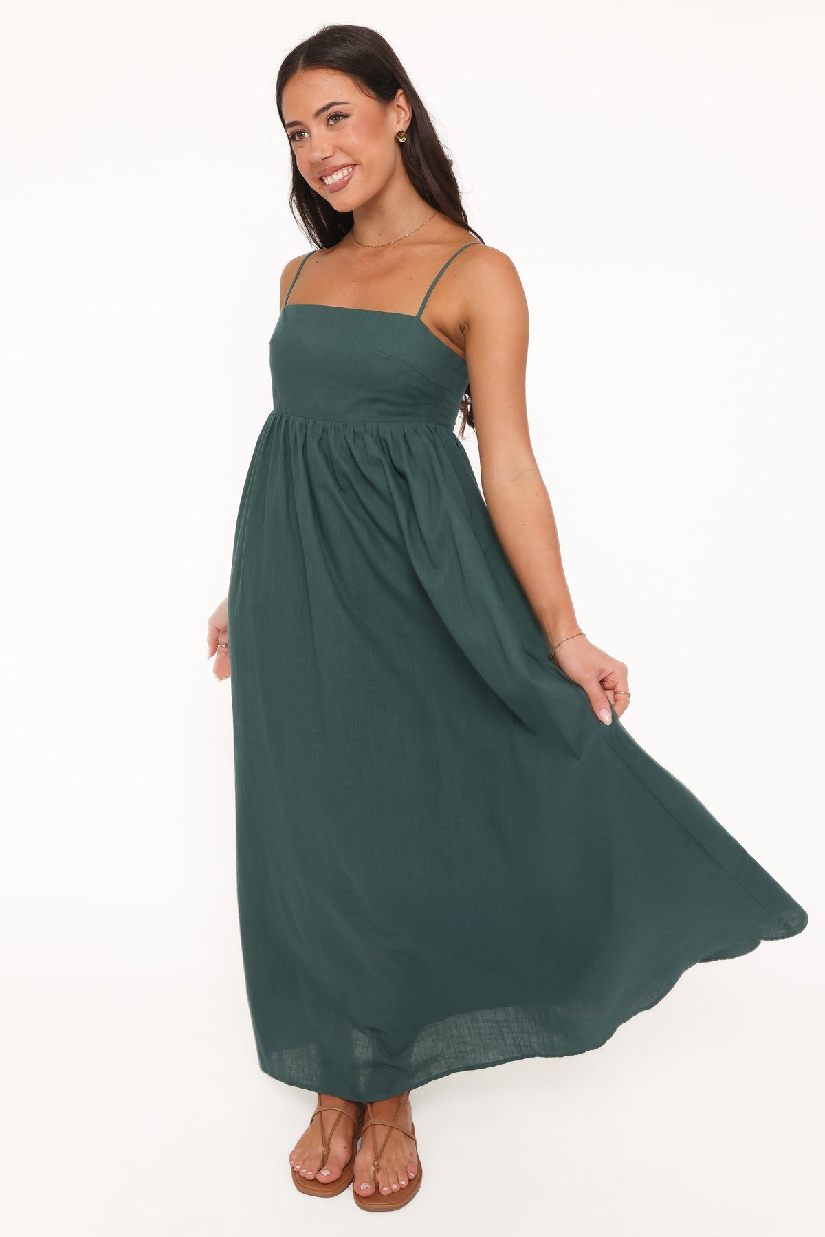 Odessa Maxi Dress in Forest Green – view 1 of 7