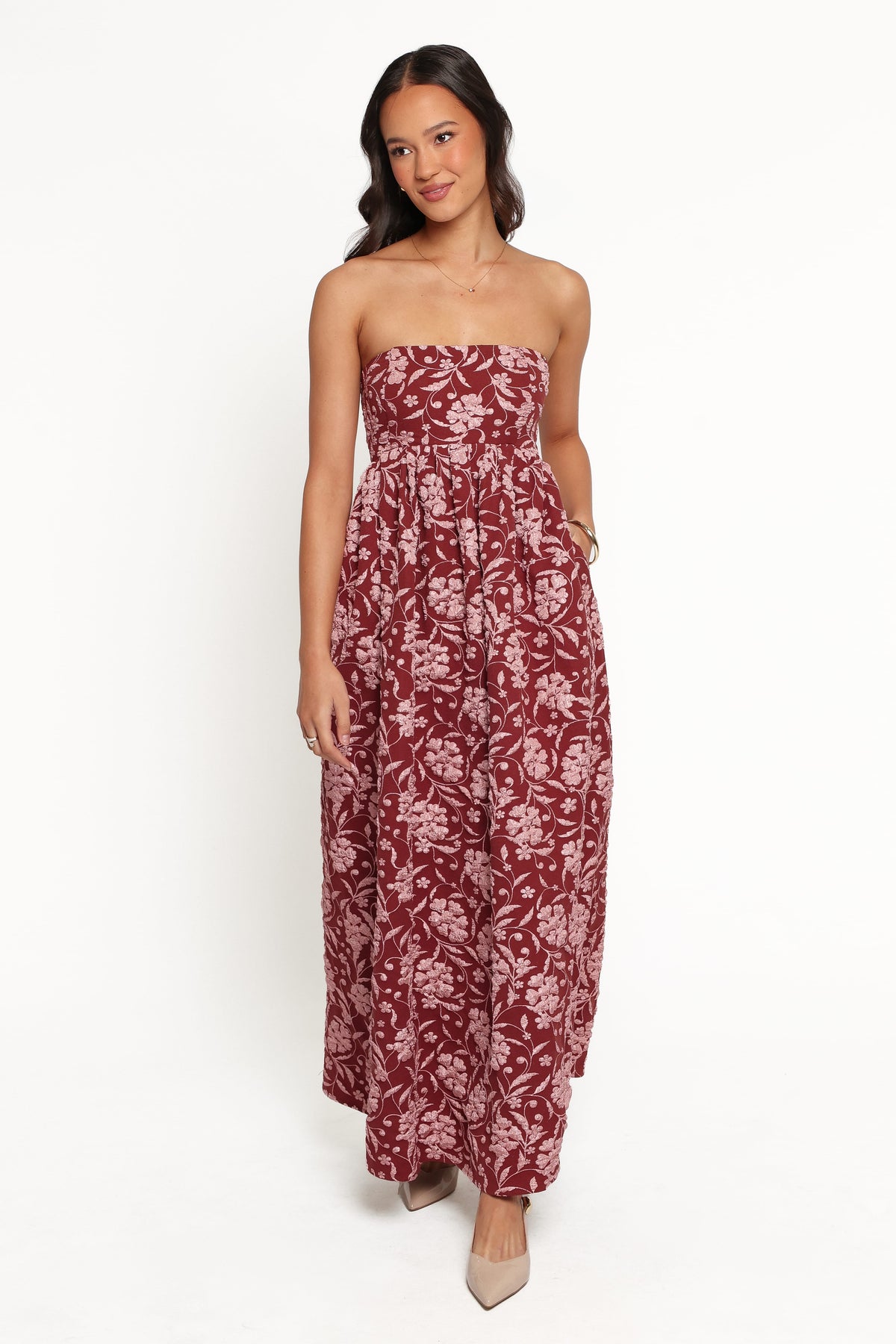 Orabella Maxi Dress in Red Floral – view 2 of 7