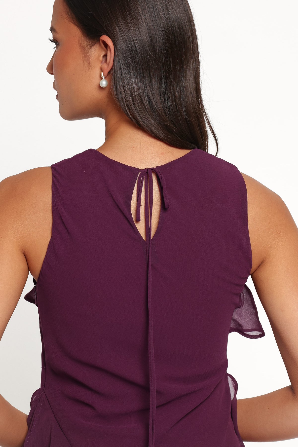 Oriella Maxi Dress in Plum – view 3 of 7