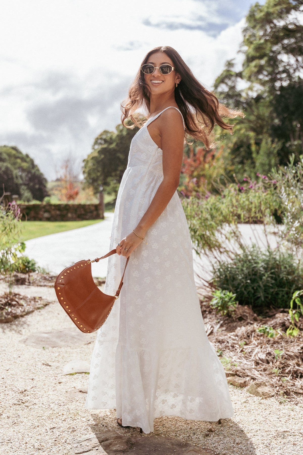 Reid Maxi Dress in White – view 1 of 8