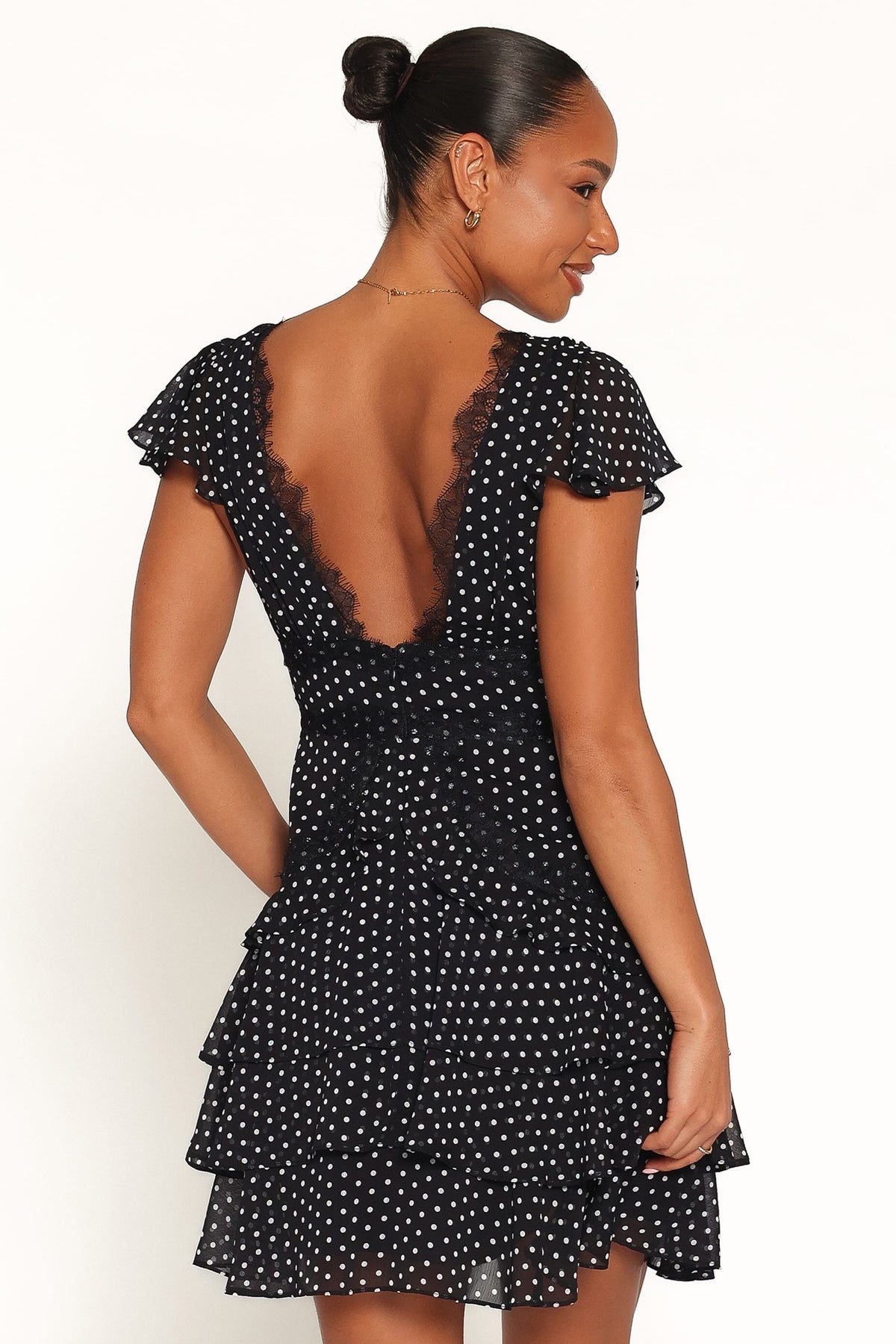 Saint Mini Dress in Black Polka Dot – view 5 of 8