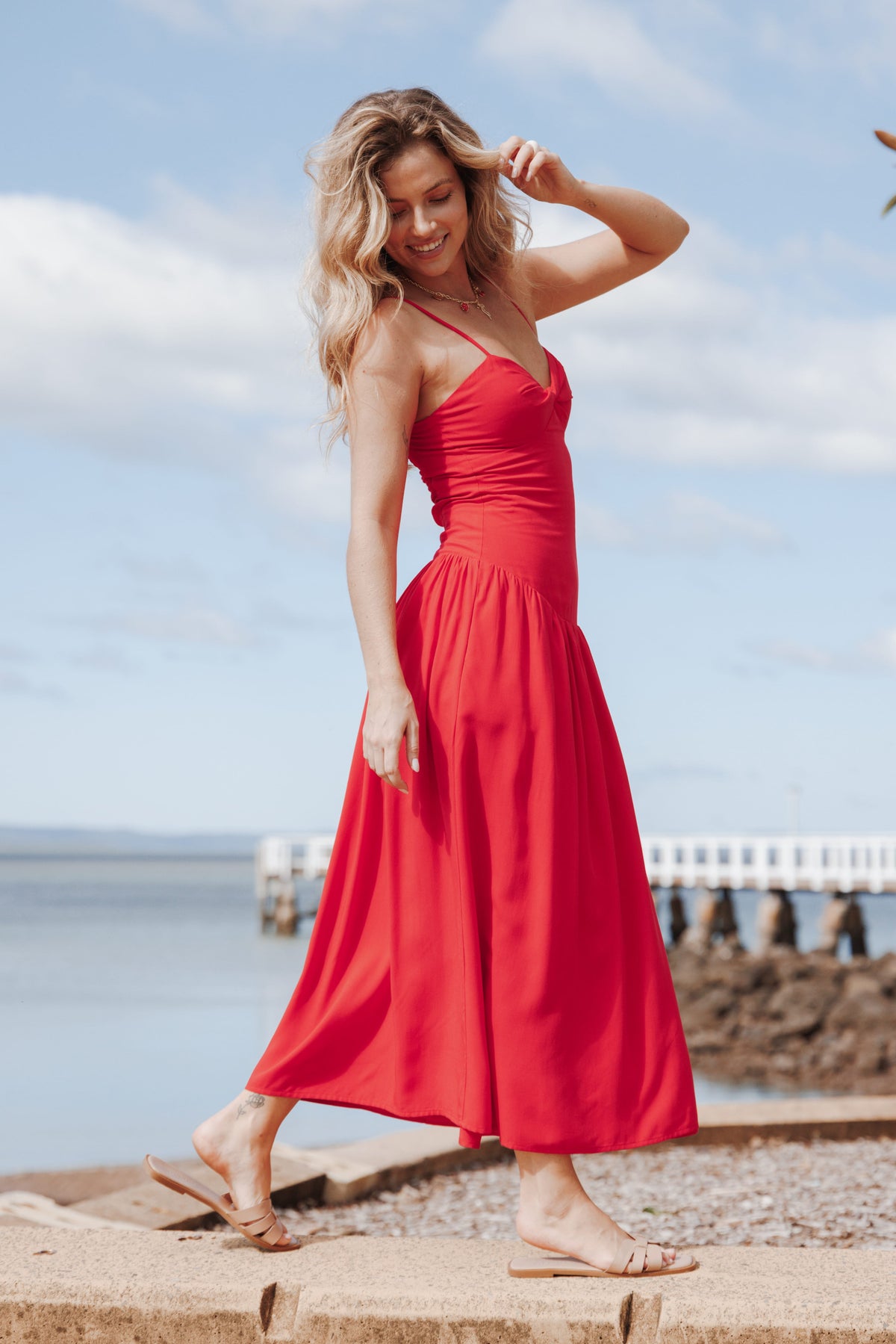 Shanice Maxi Dress in Red – view 1 of 6