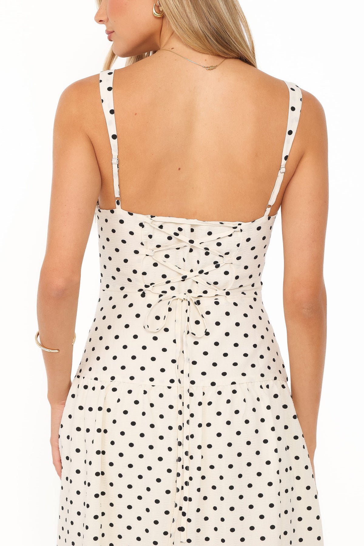 Sophina Midi Dress in Black Polka Dot – view 3 of 8