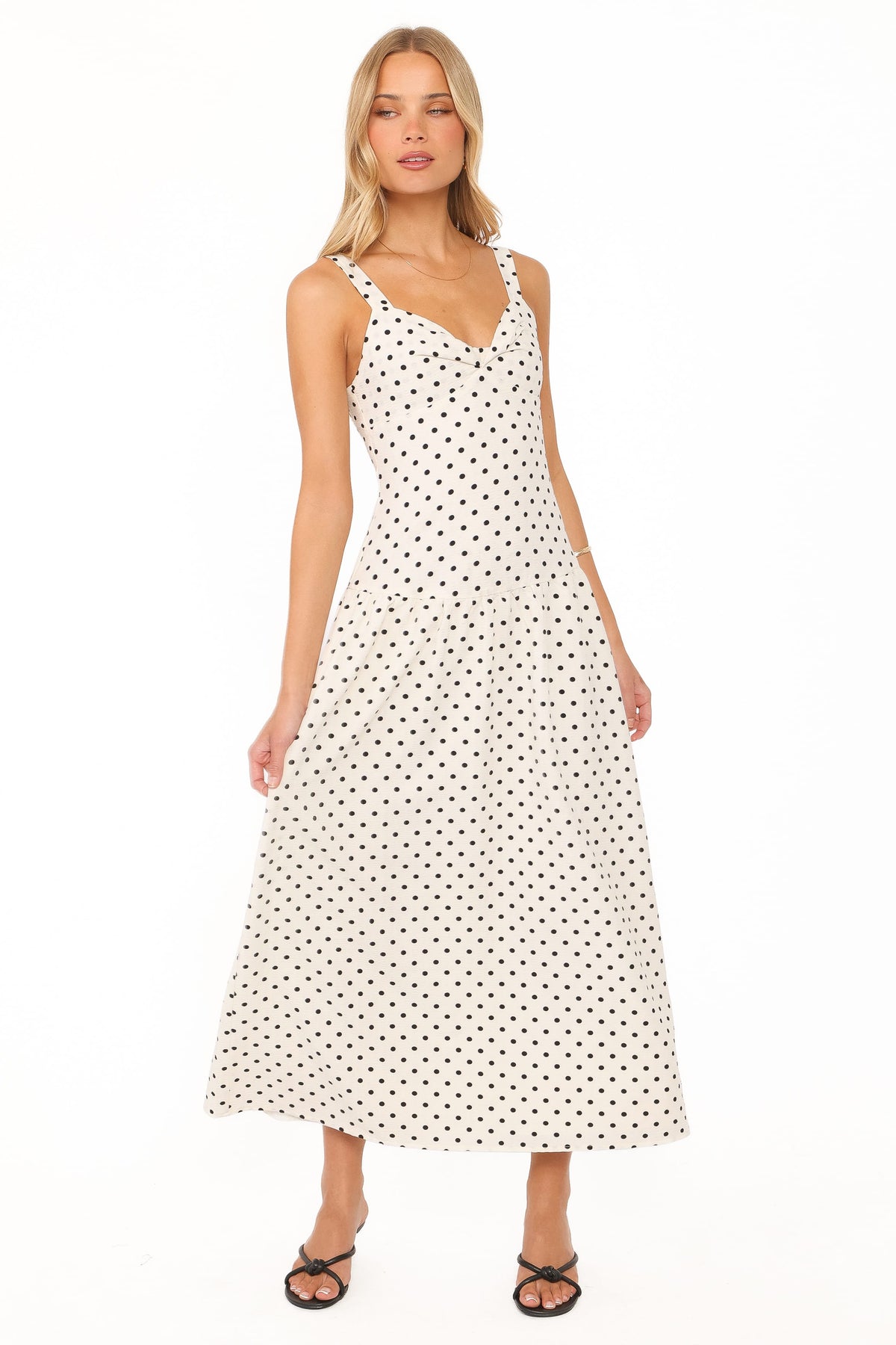 Sophina Midi Dress in Black Polka Dot – view 2 of 8