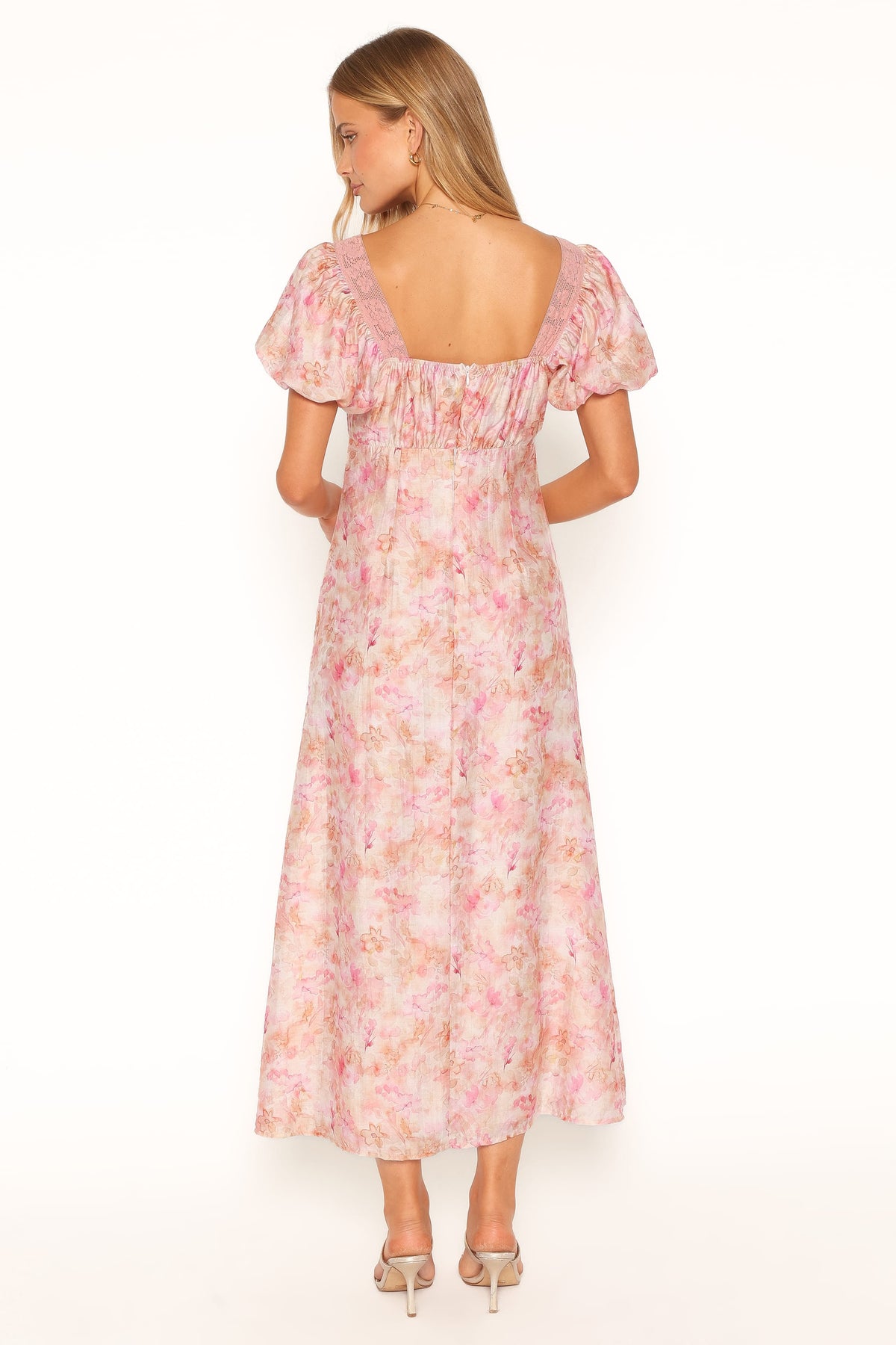 Therese Midi Dress in Pink Floral – view 4 of 5